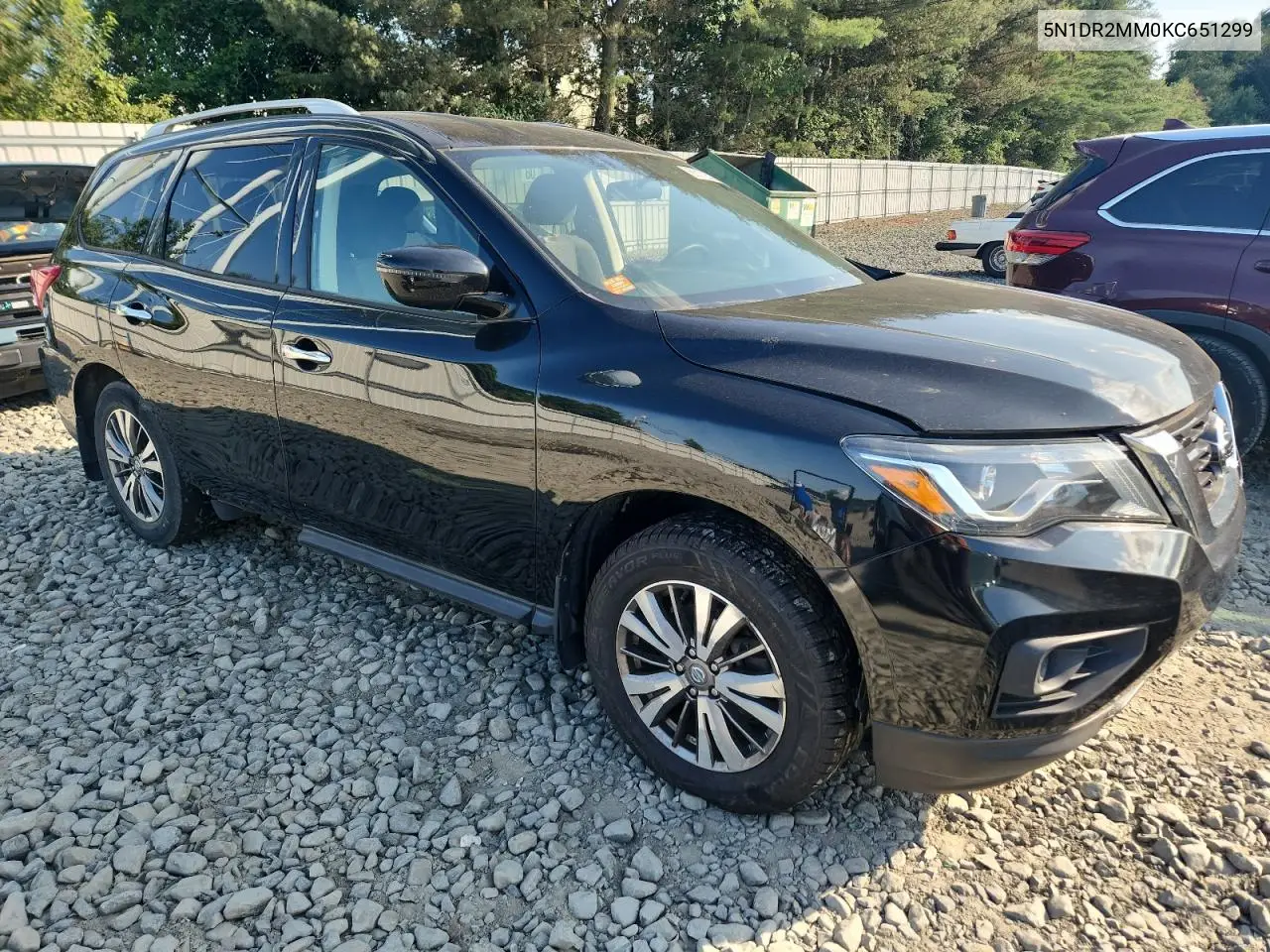 2019 Nissan Pathfinder S VIN: 5N1DR2MM0KC651299 Lot: 66112525