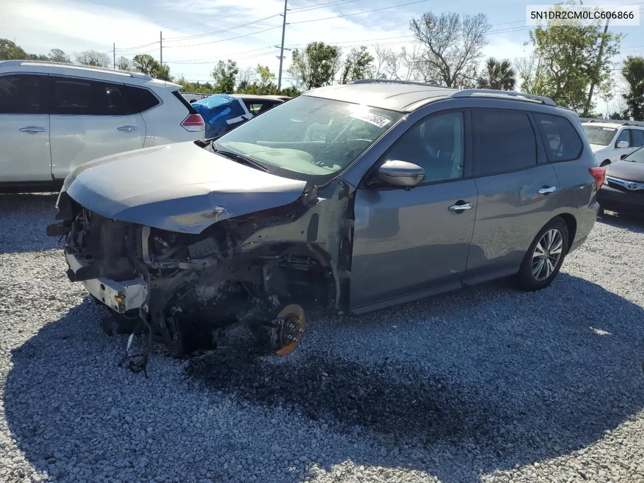 2020 Nissan Pathfinder Sl VIN: 5N1DR2CM0LC606866 Lot: 50057505