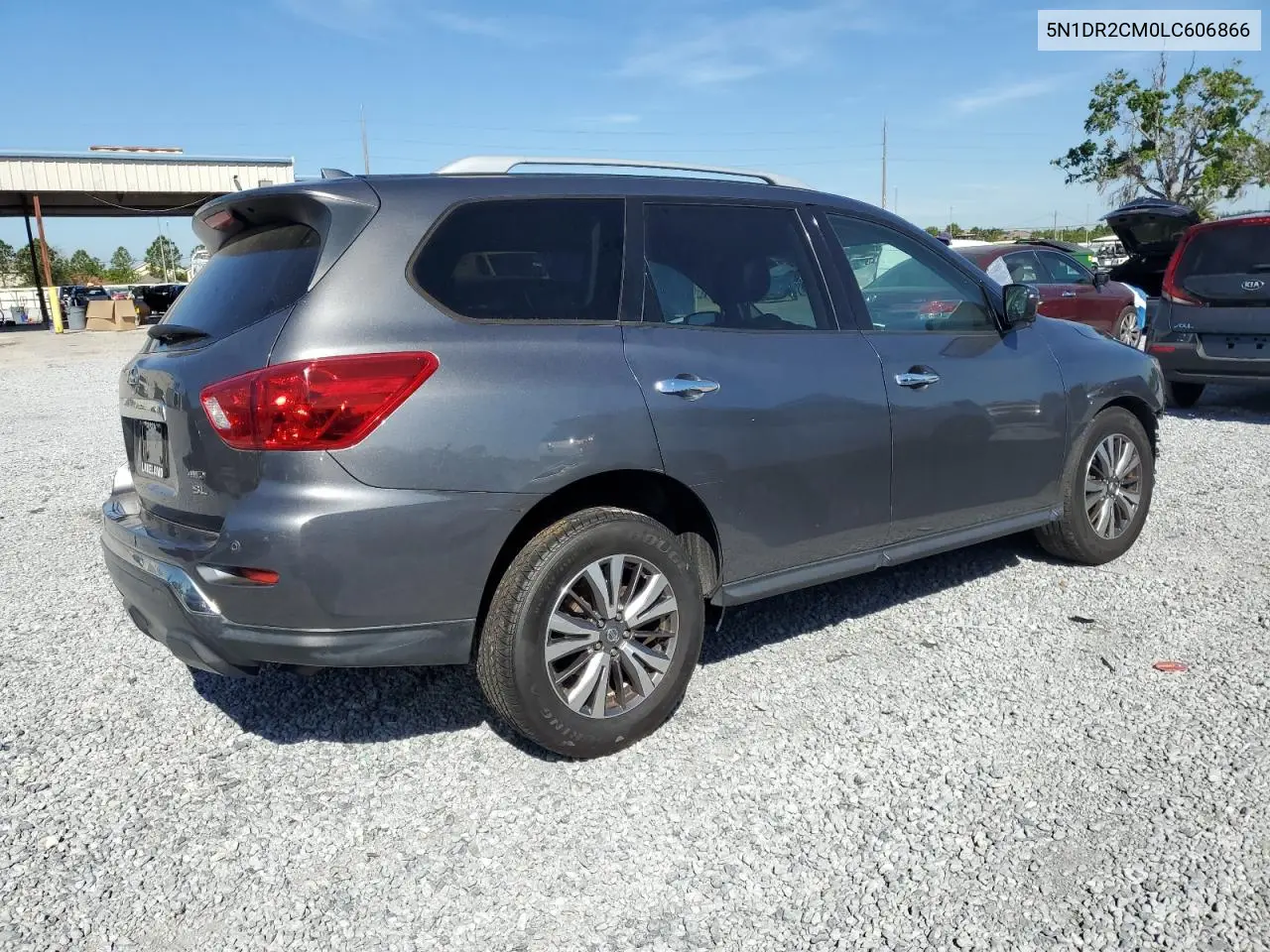 2020 Nissan Pathfinder Sl VIN: 5N1DR2CM0LC606866 Lot: 50057505