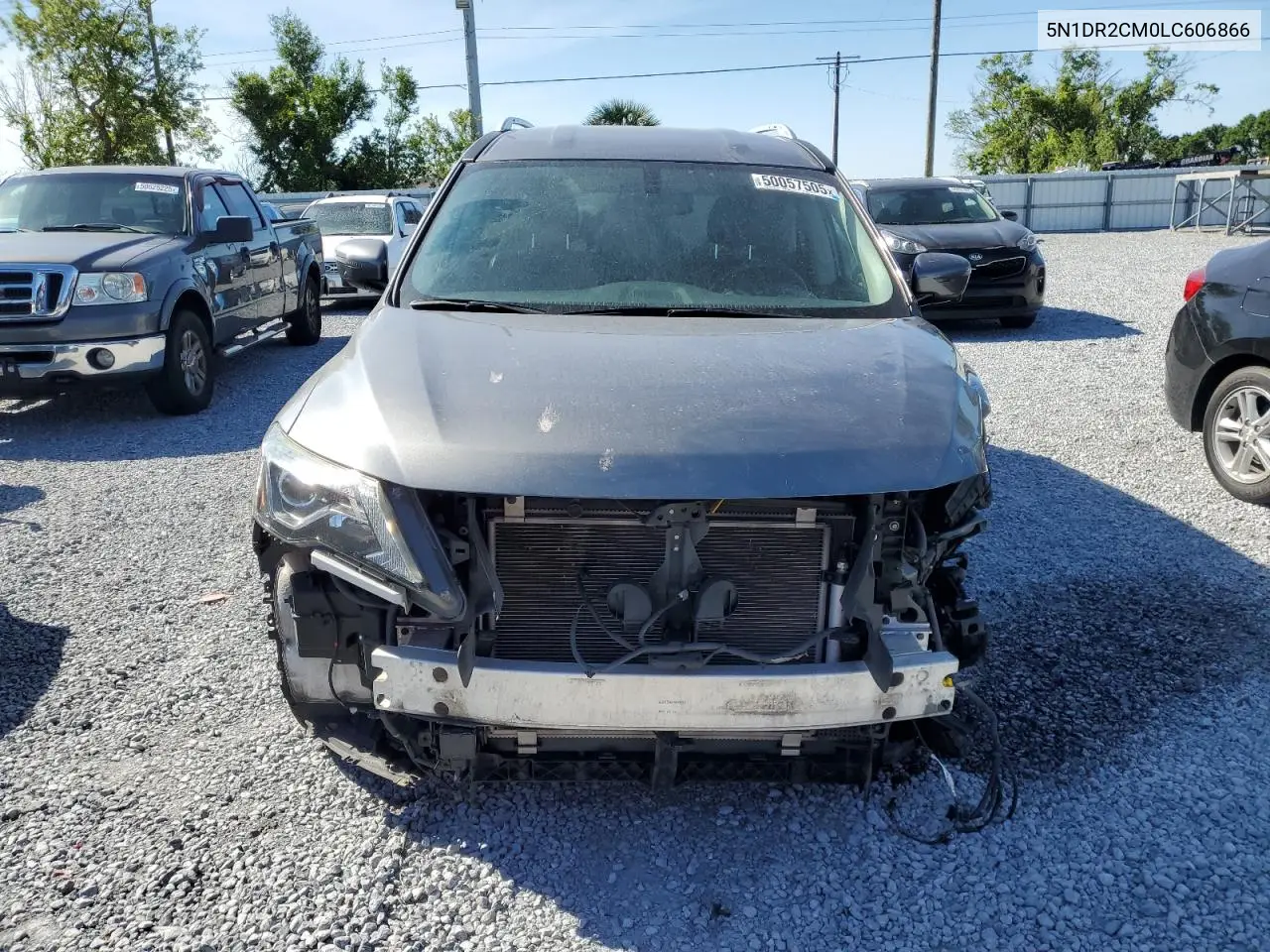2020 Nissan Pathfinder Sl VIN: 5N1DR2CM0LC606866 Lot: 50057505