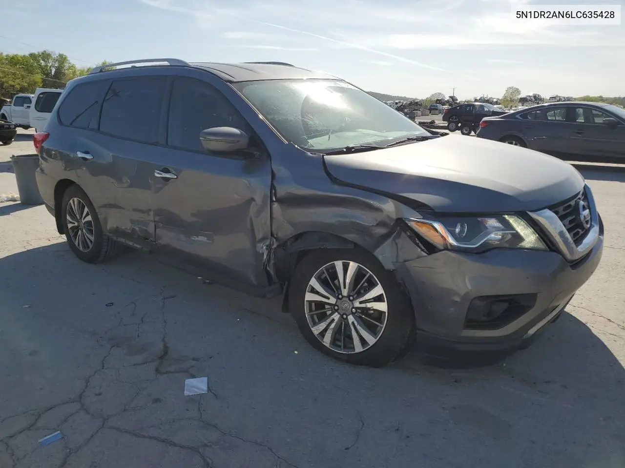 2020 Nissan Pathfinder S VIN: 5N1DR2AN6LC635428 Lot: 53461985