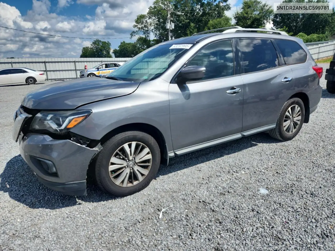 2020 Nissan Pathfinder S VIN: 5N1DR2AN5LC599781 Lot: 63232995