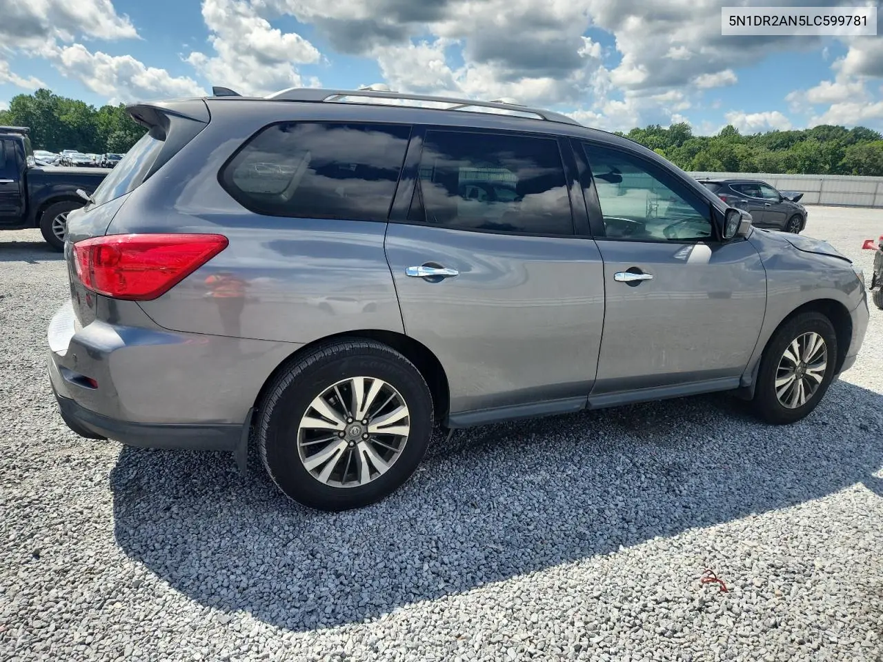 2020 Nissan Pathfinder S VIN: 5N1DR2AN5LC599781 Lot: 63232995