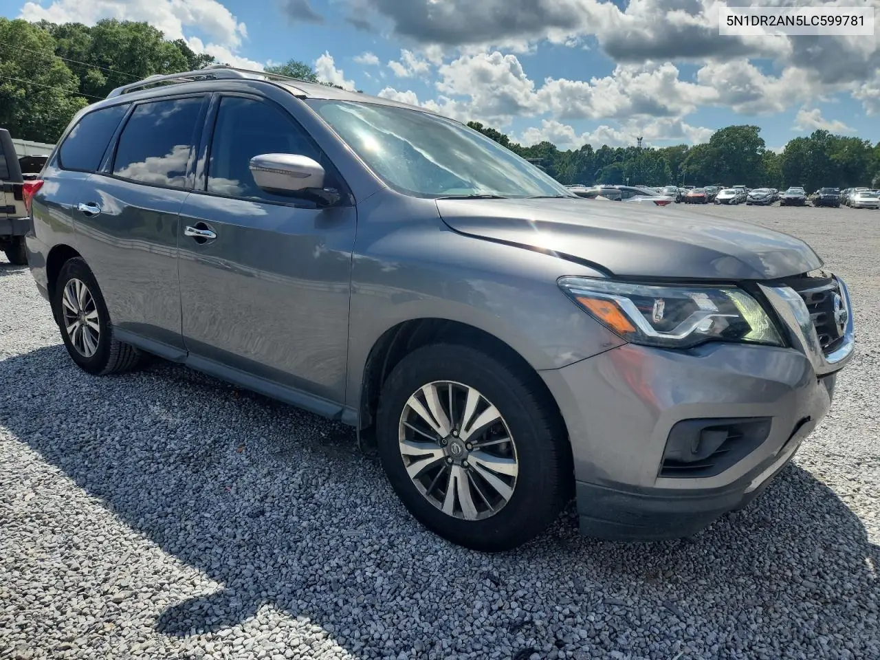 2020 Nissan Pathfinder S VIN: 5N1DR2AN5LC599781 Lot: 63232995