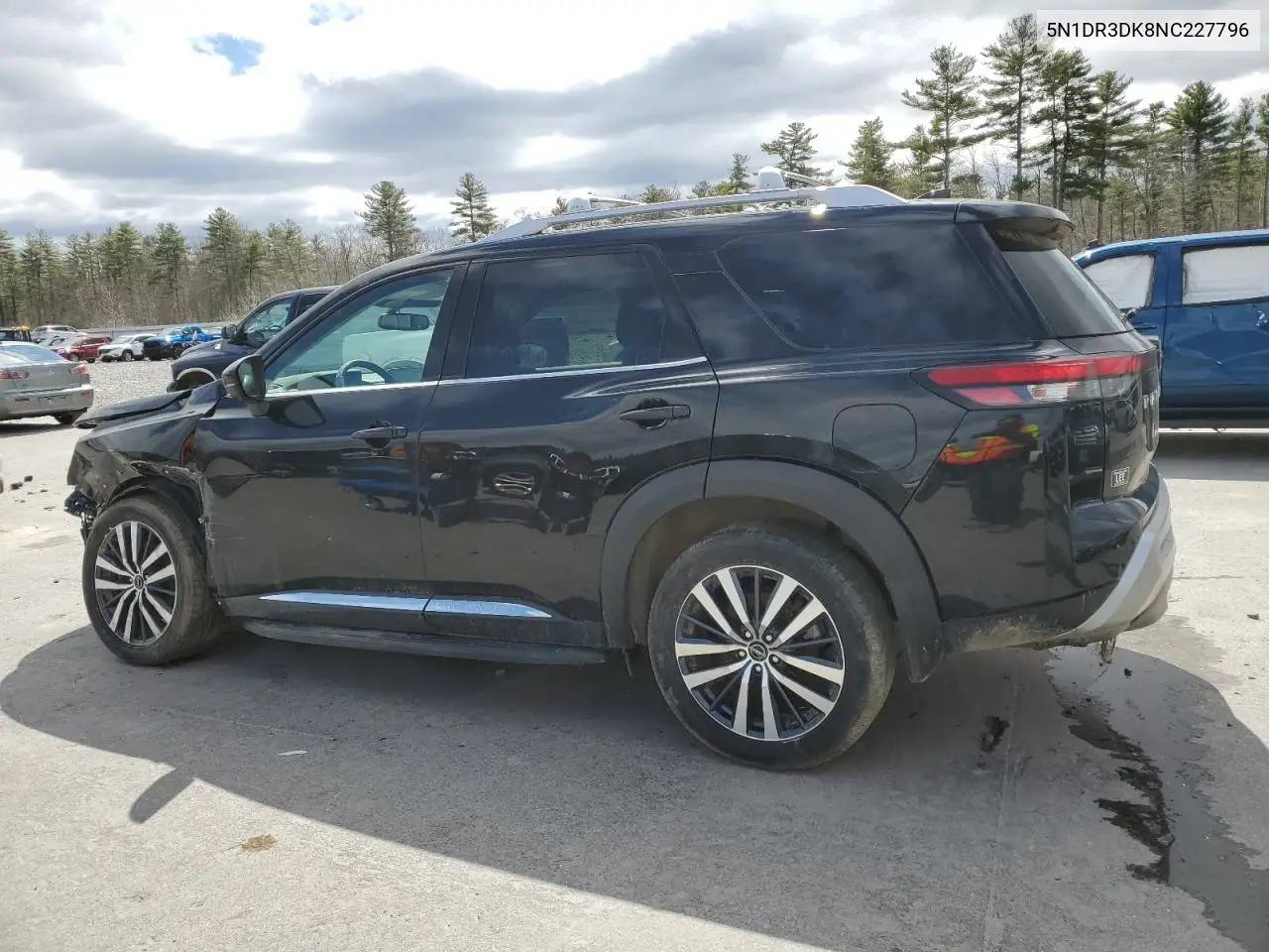 2022 Nissan Pathfinder Platinum VIN: 5N1DR3DK8NC227796 Lot: 53087075