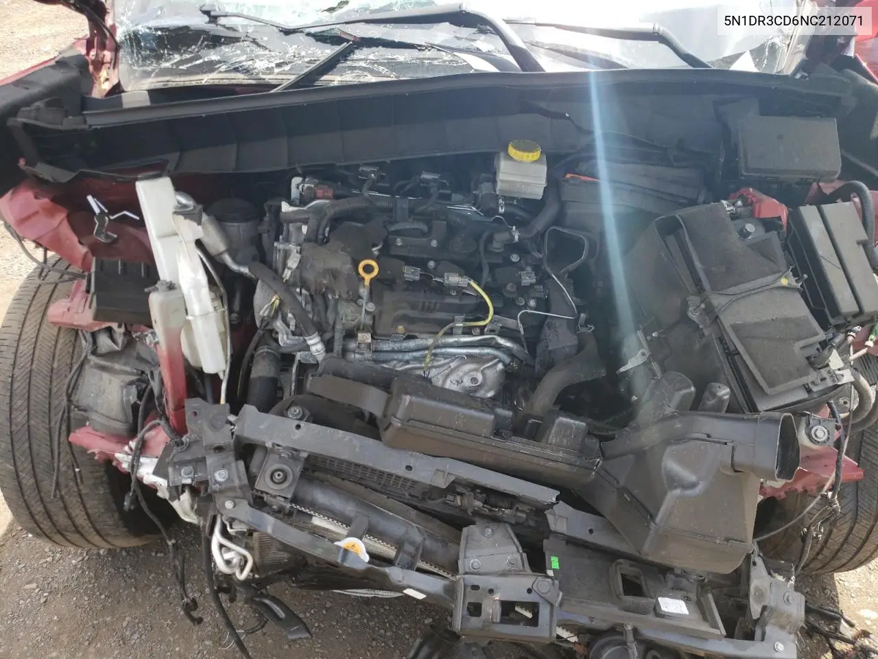 2022 Nissan Pathfinder Sl VIN: 5N1DR3CD6NC212071 Lot: 62141785