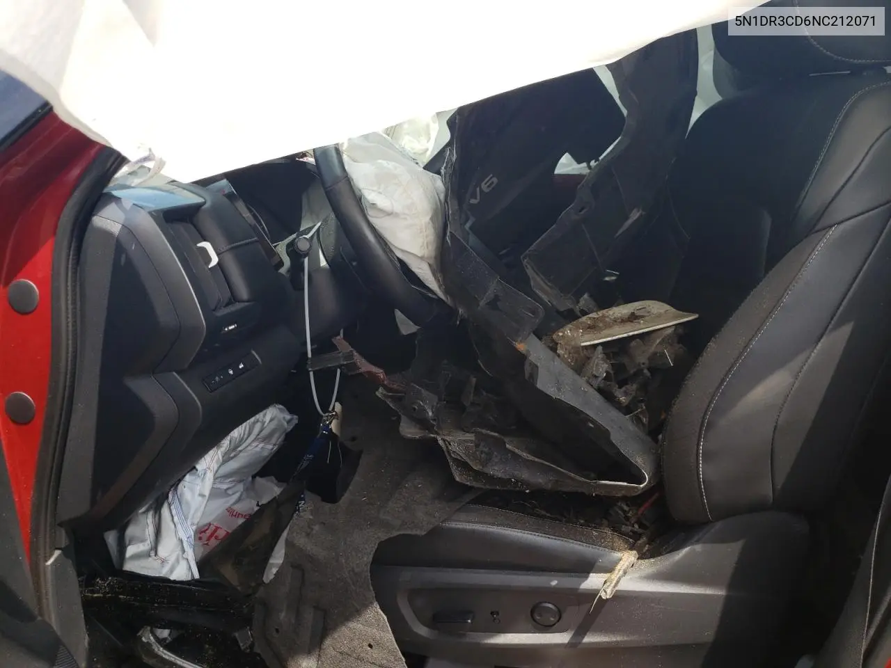 2022 Nissan Pathfinder Sl VIN: 5N1DR3CD6NC212071 Lot: 62141785