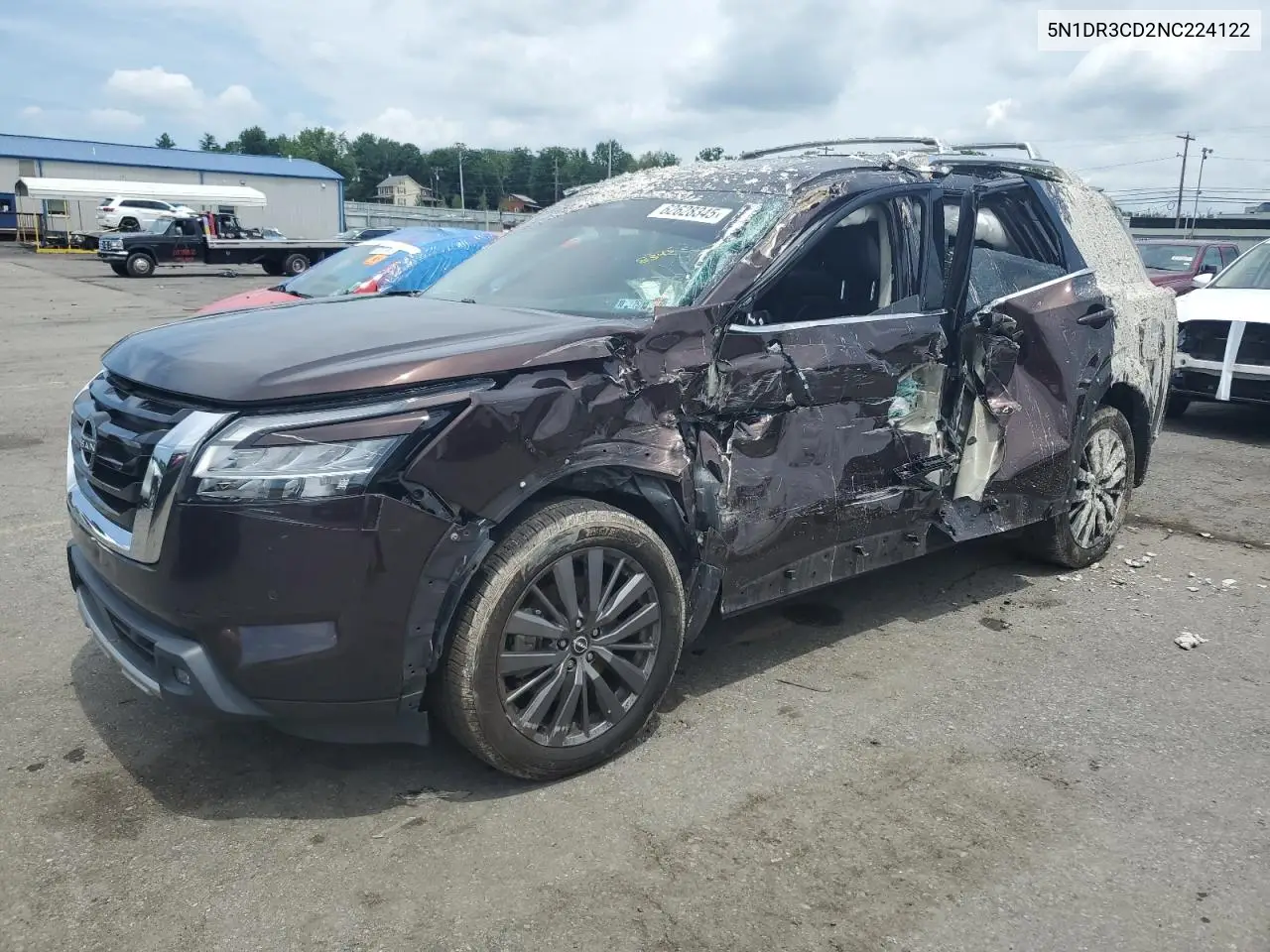2022 Nissan Pathfinder Sl VIN: 5N1DR3CD2NC224122 Lot: 62628345
