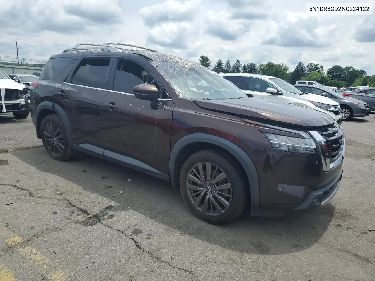 2022 Nissan Pathfinder Sl VIN: 5N1DR3CD2NC224122 Lot: 62628345