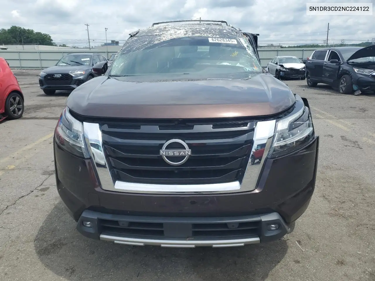 2022 Nissan Pathfinder Sl VIN: 5N1DR3CD2NC224122 Lot: 62628345