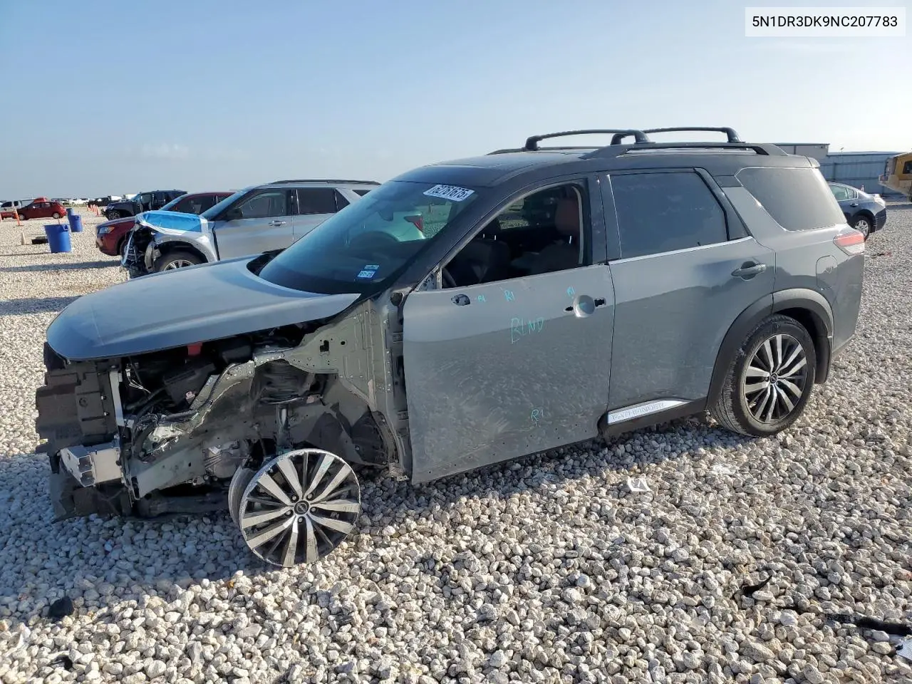2022 Nissan Pathfinder Platinum VIN: 5N1DR3DK9NC207783 Lot: 62761675