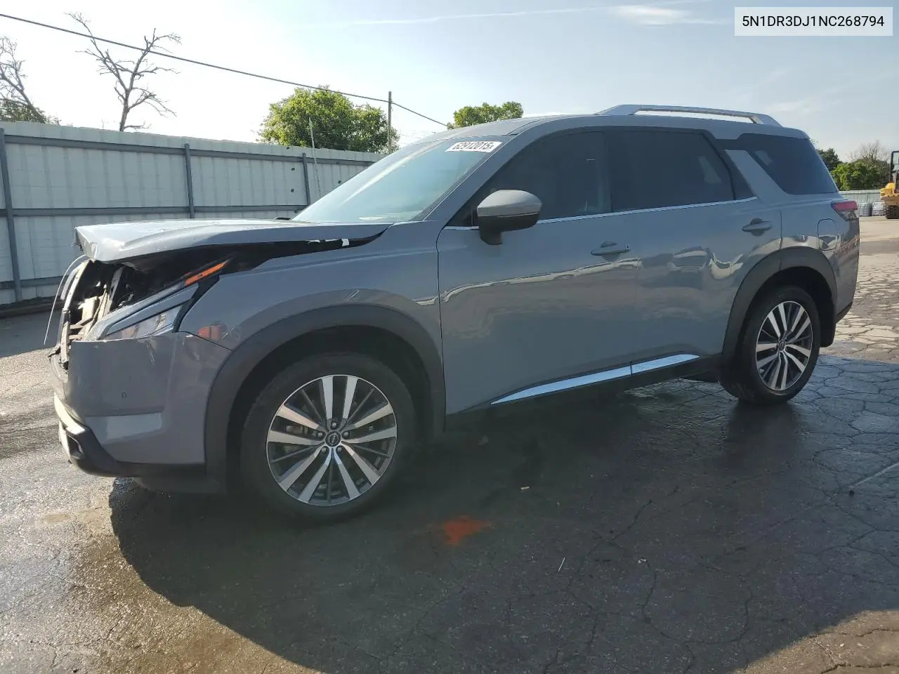 2022 Nissan Pathfinder Platinum VIN: 5N1DR3DJ1NC268794 Lot: 62912015