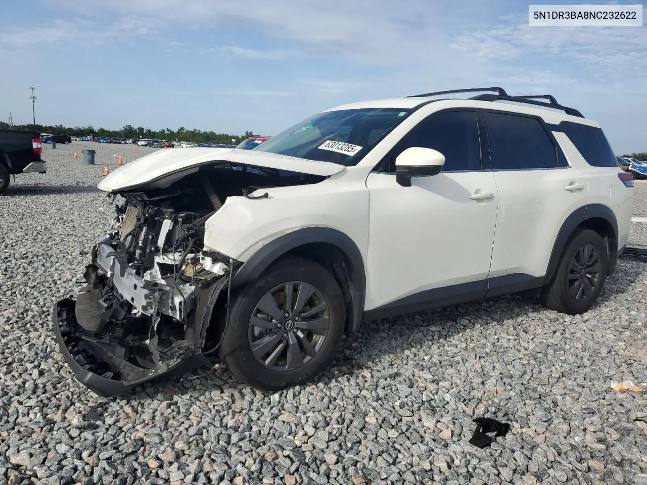 2022 Nissan Pathfinder Sv VIN: 5N1DR3BA8NC232622 Lot: 63013285