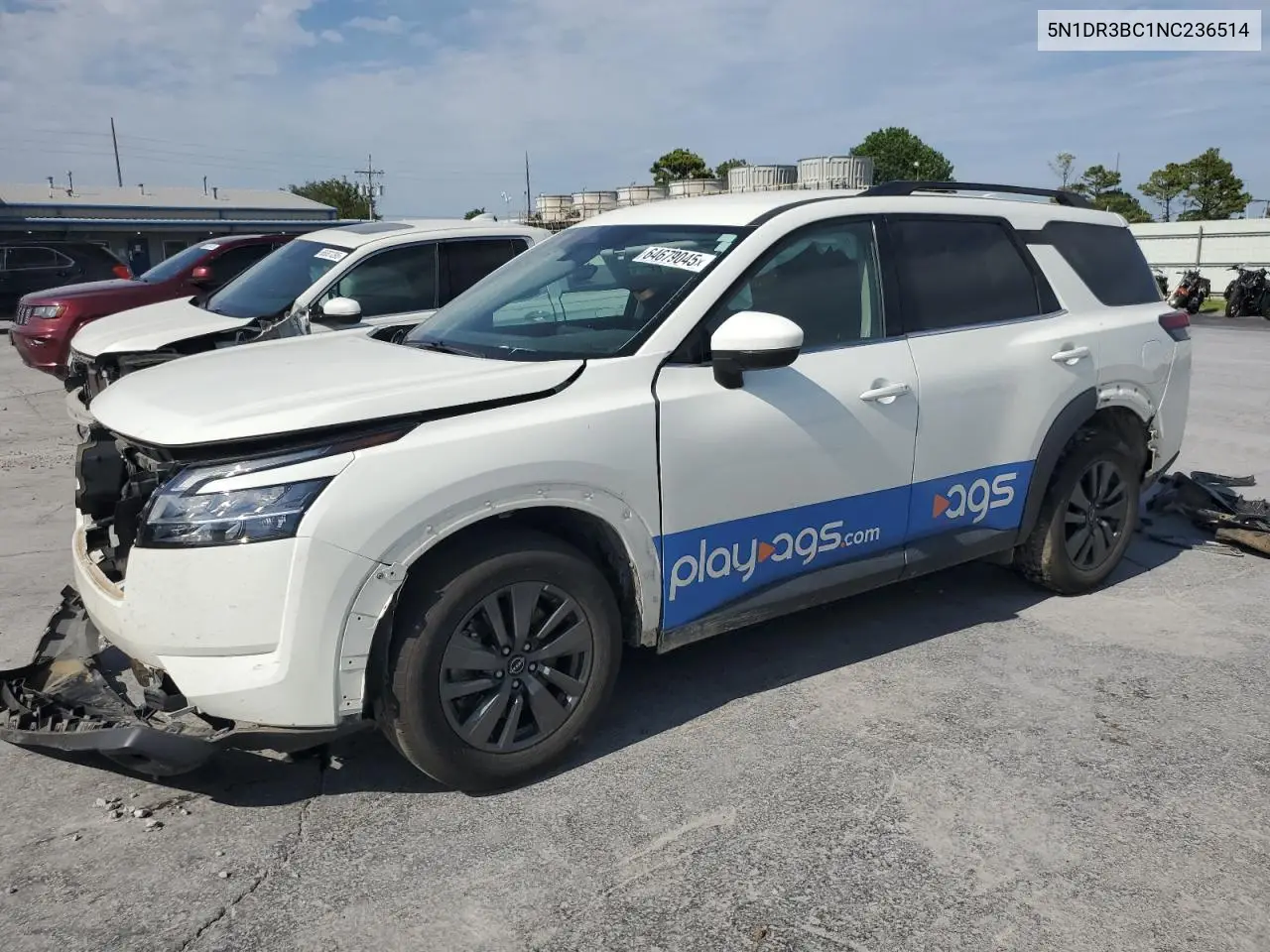 2022 Nissan Pathfinder Sv VIN: 5N1DR3BC1NC236514 Lot: 64679045