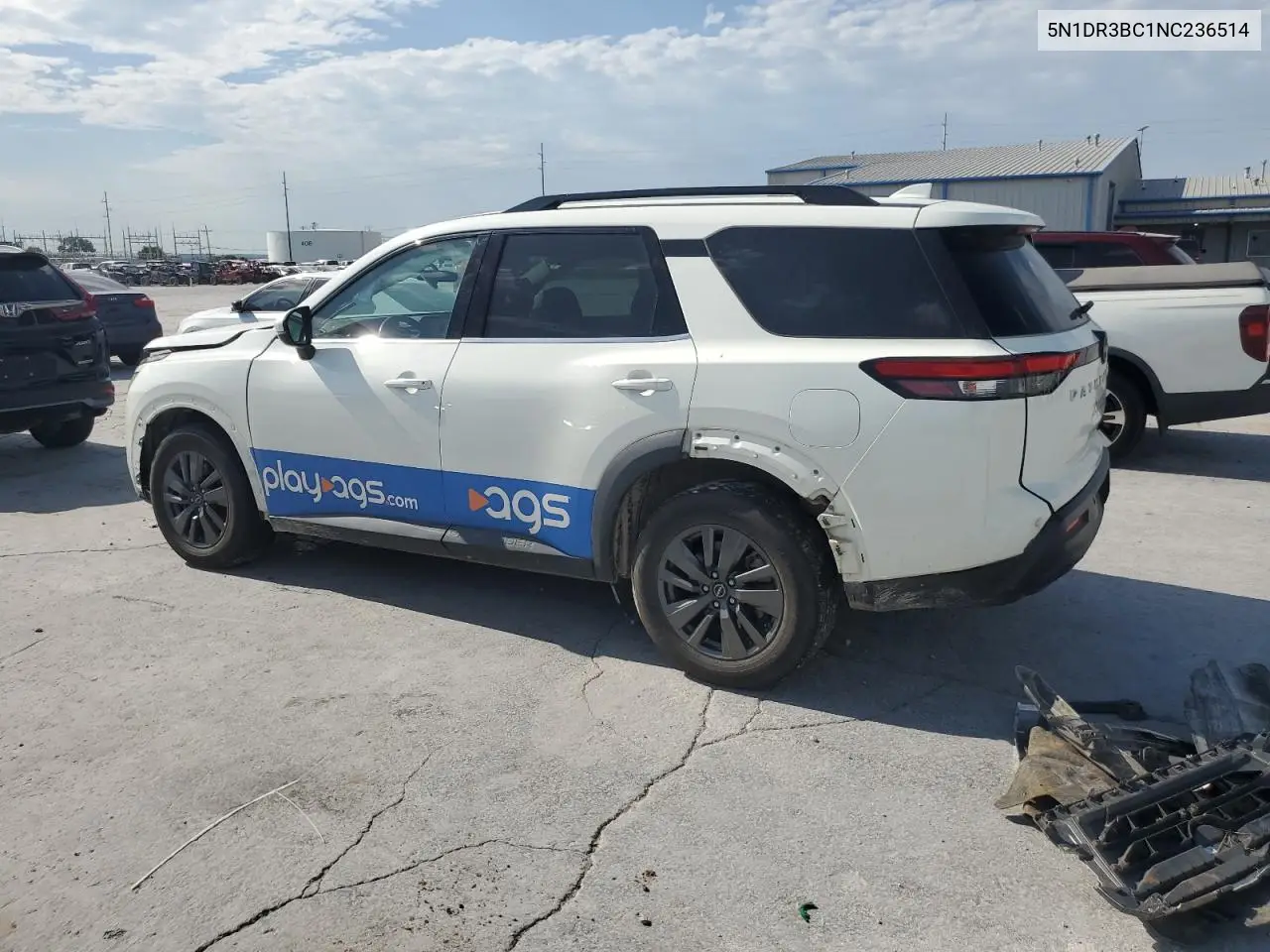 2022 Nissan Pathfinder Sv VIN: 5N1DR3BC1NC236514 Lot: 64679045