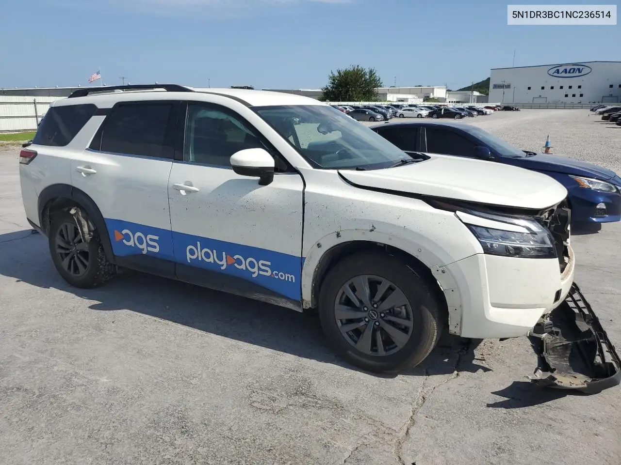2022 Nissan Pathfinder Sv VIN: 5N1DR3BC1NC236514 Lot: 64679045