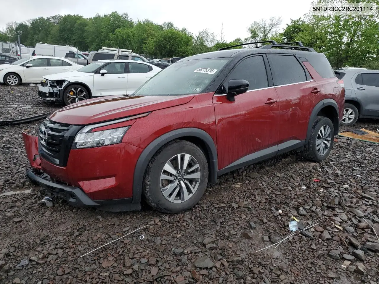 2024 Nissan Pathfinder Sl VIN: 5N1DR3CC2RC201114 Lot: 56775315