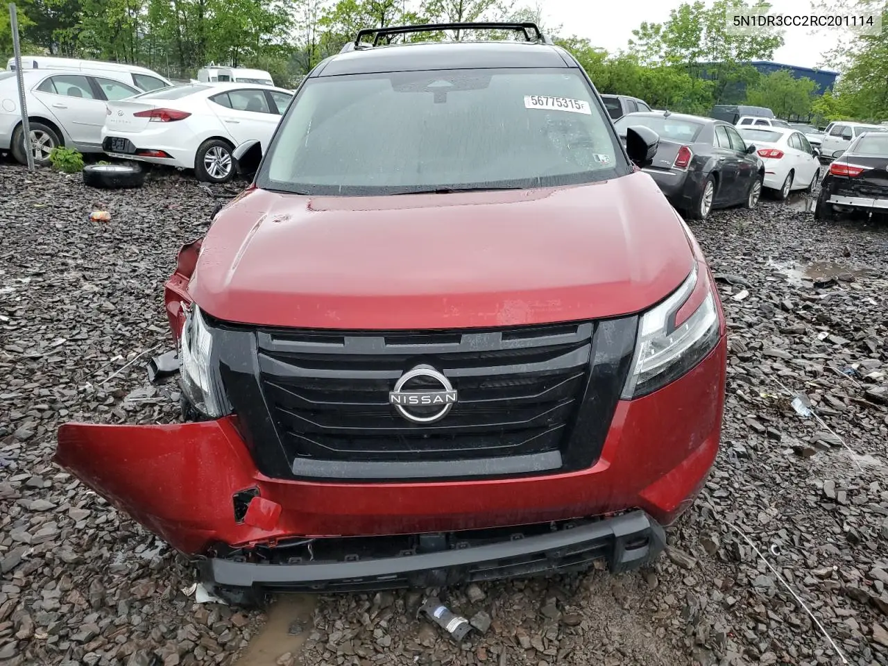 2024 Nissan Pathfinder Sl VIN: 5N1DR3CC2RC201114 Lot: 56775315