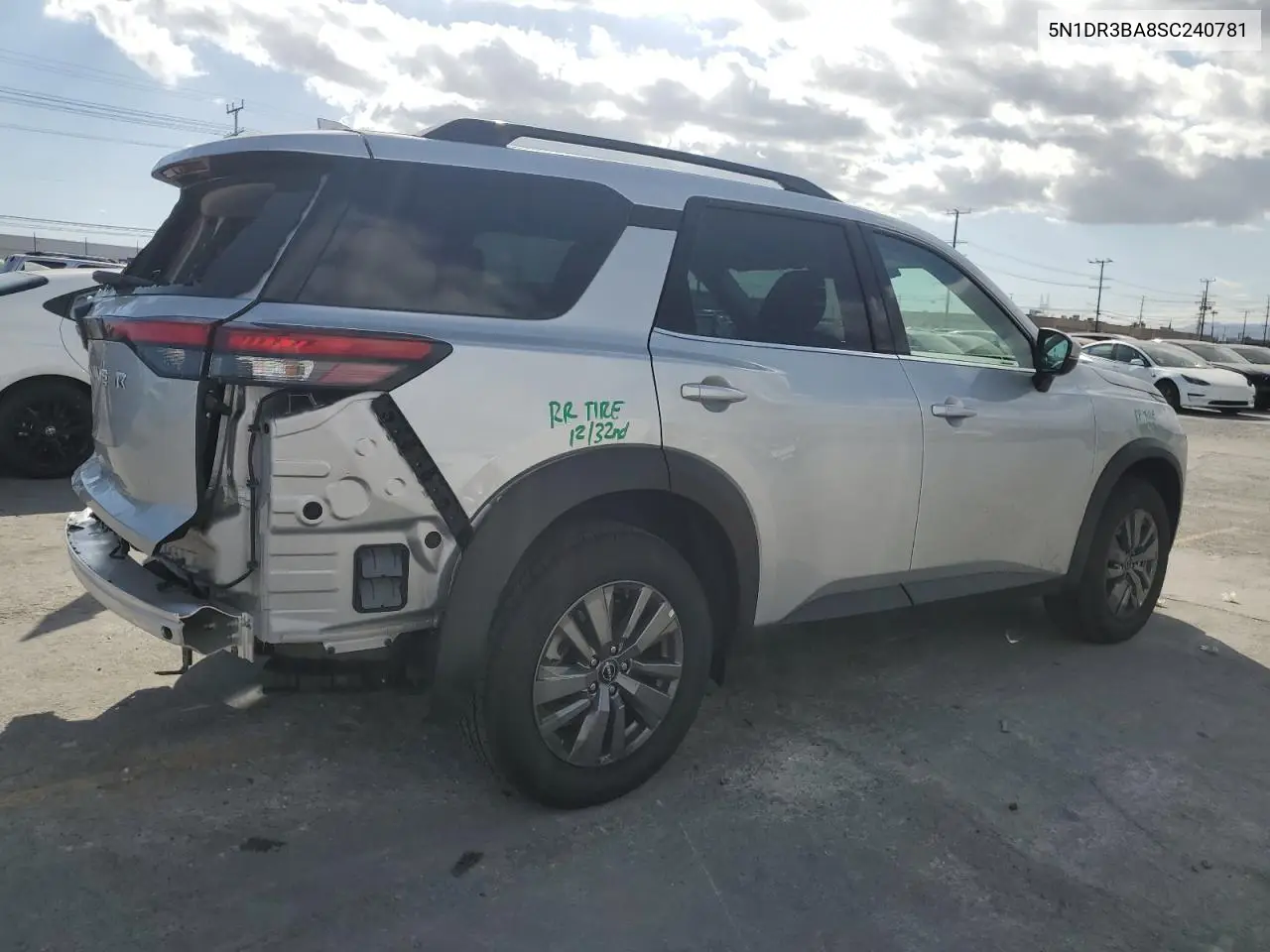 2025 Nissan Pathfinder Sv VIN: 5N1DR3BA8SC240781 Lot: 56686905
