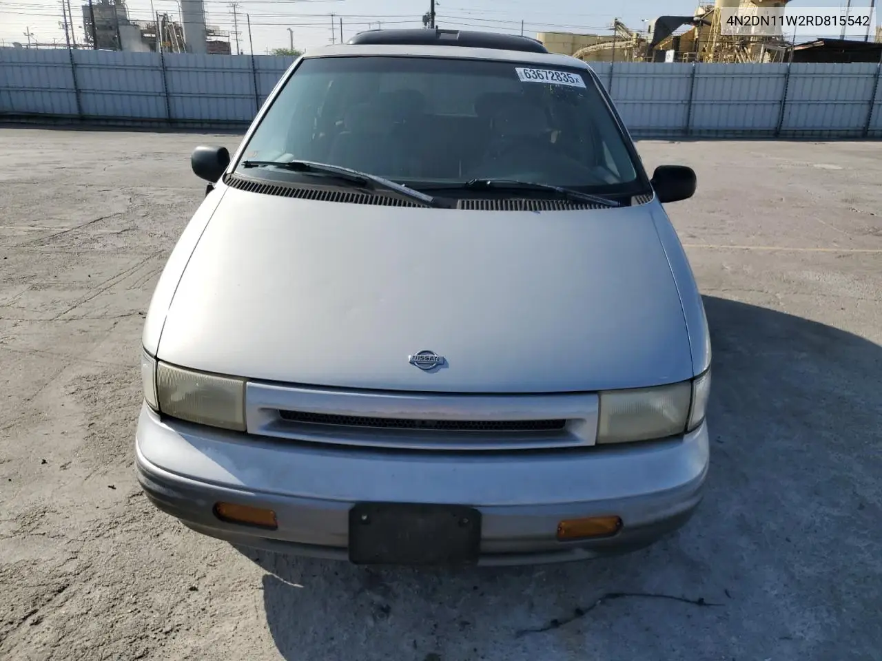 1994 Nissan Quest Xe VIN: 4N2DN11W2RD815542 Lot: 63672835
