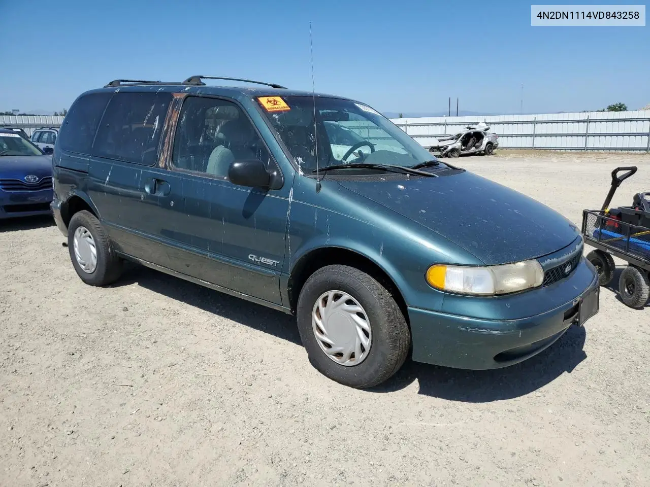 1997 Nissan Quest Xe VIN: 4N2DN1114VD843258 Lot: 53371105