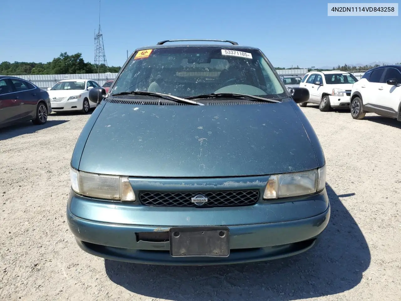 1997 Nissan Quest Xe VIN: 4N2DN1114VD843258 Lot: 53371105