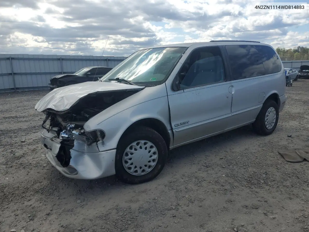 1998 Nissan Quest Xe VIN: 4N2ZN1114WD814883 Lot: 53458575