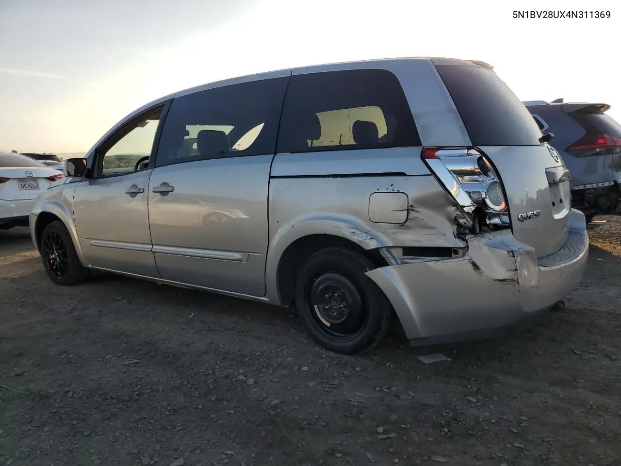 2004 Nissan Quest S VIN: 5N1BV28UX4N311369 Lot: 45810985