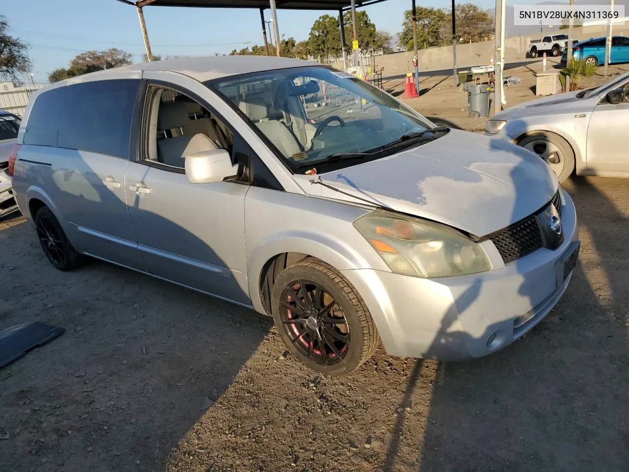 2004 Nissan Quest S VIN: 5N1BV28UX4N311369 Lot: 45810985