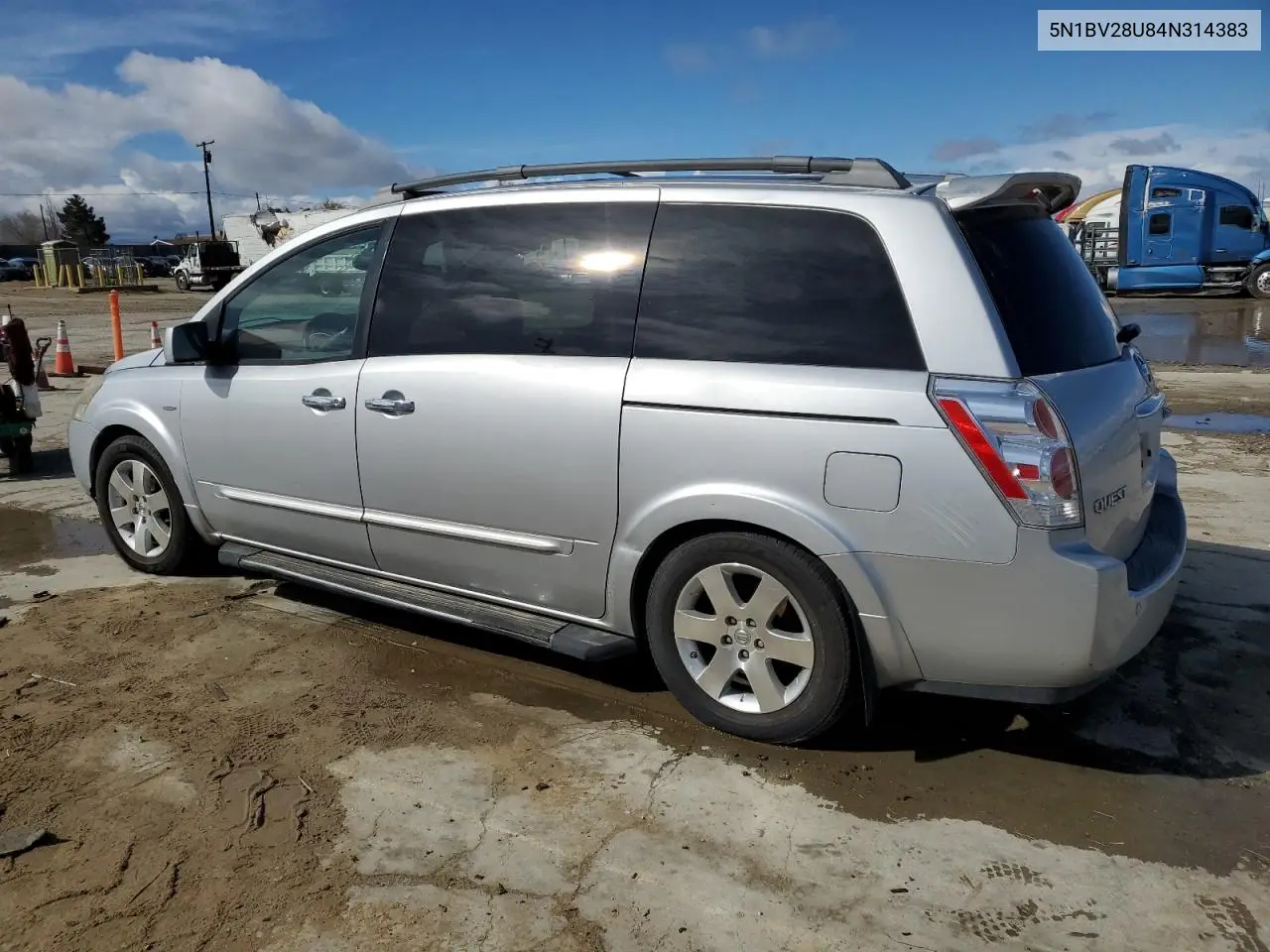 2004 Nissan Quest S VIN: 5N1BV28U84N314383 Lot: 48615145