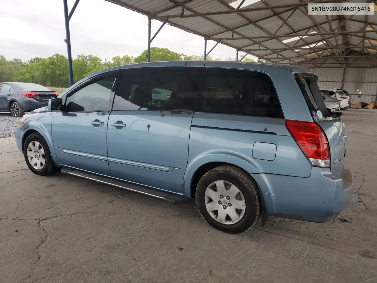 2004 Nissan Quest S VIN: 5N1BV28U74N316416 Lot: 53230965