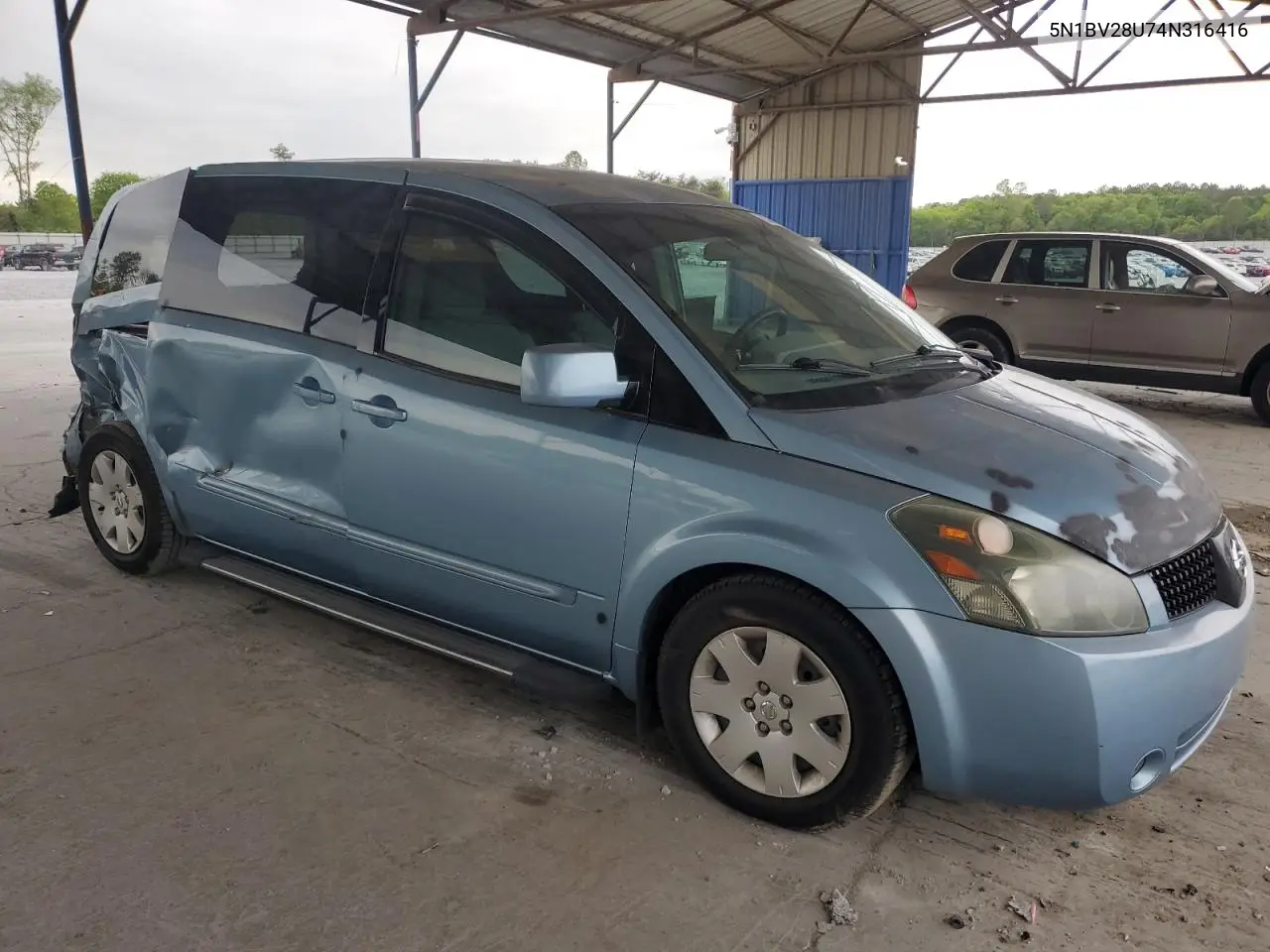 2004 Nissan Quest S VIN: 5N1BV28U74N316416 Lot: 53230965