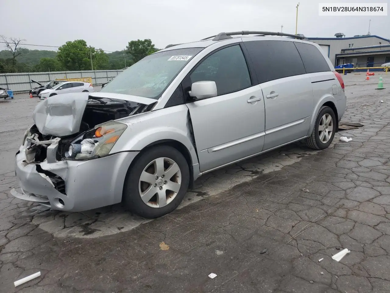 2004 Nissan Quest S VIN: 5N1BV28U64N318674 Lot: 55781545