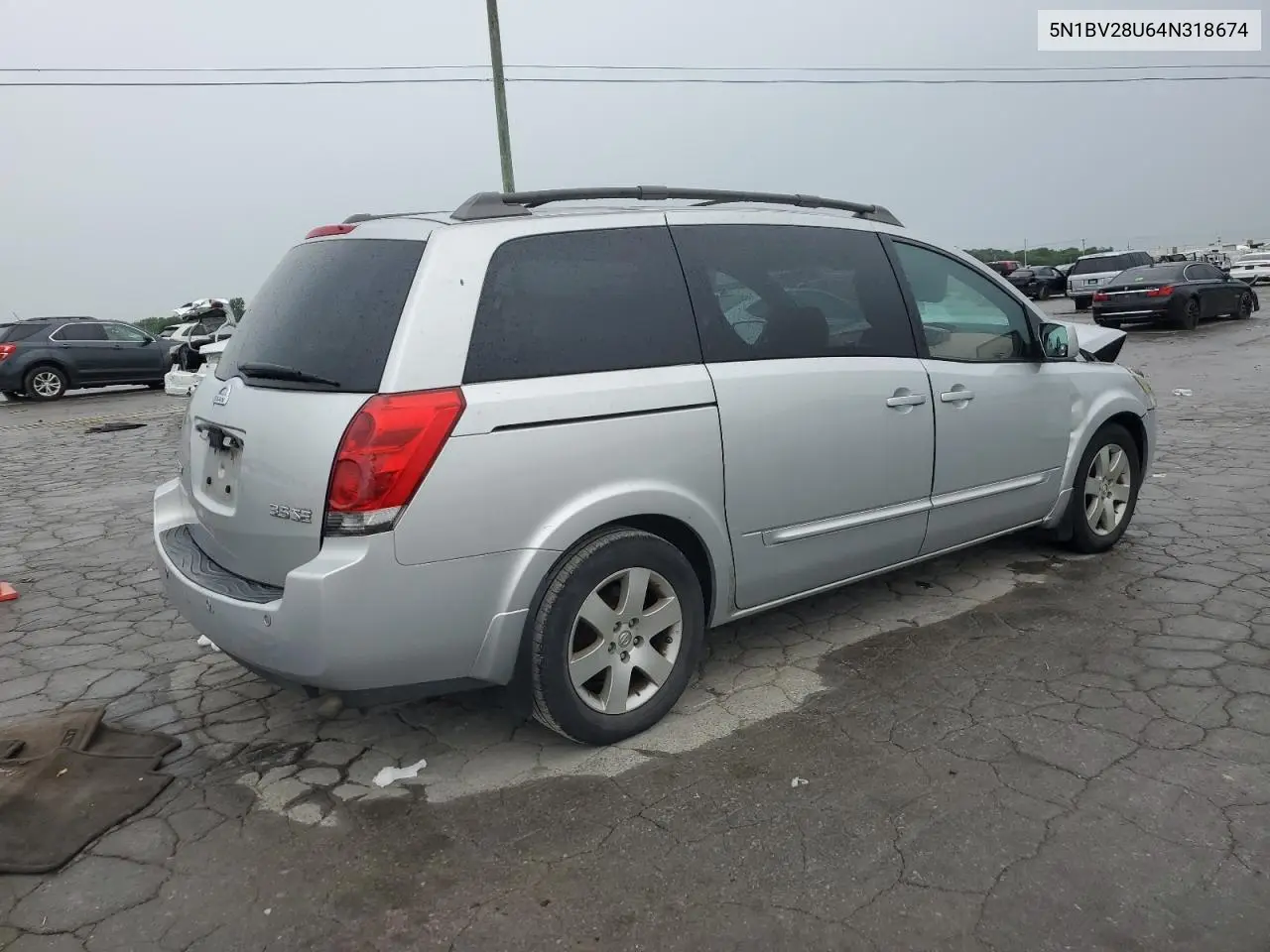 2004 Nissan Quest S VIN: 5N1BV28U64N318674 Lot: 55781545