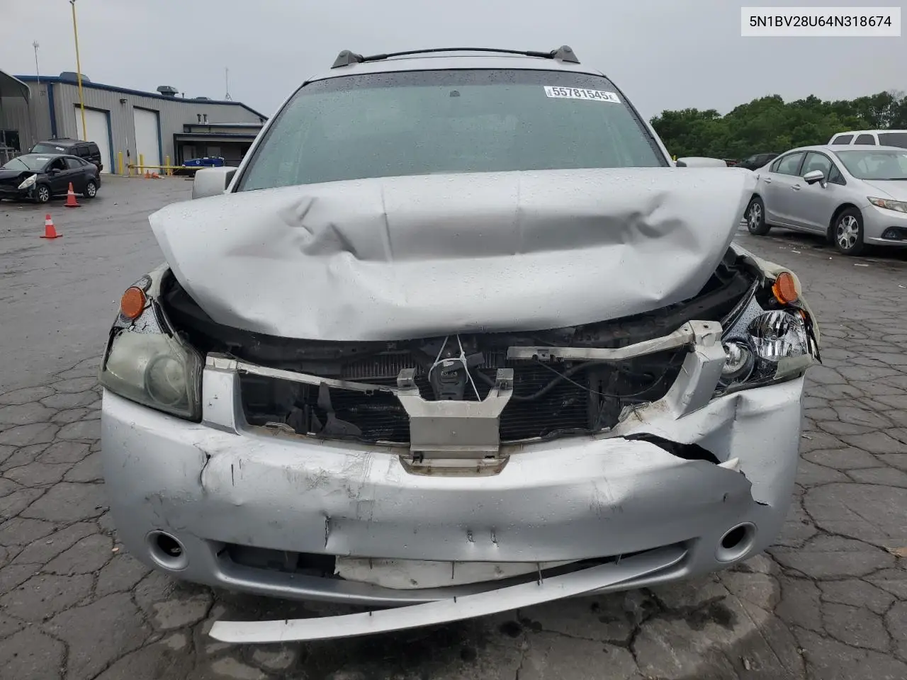 2004 Nissan Quest S VIN: 5N1BV28U64N318674 Lot: 55781545