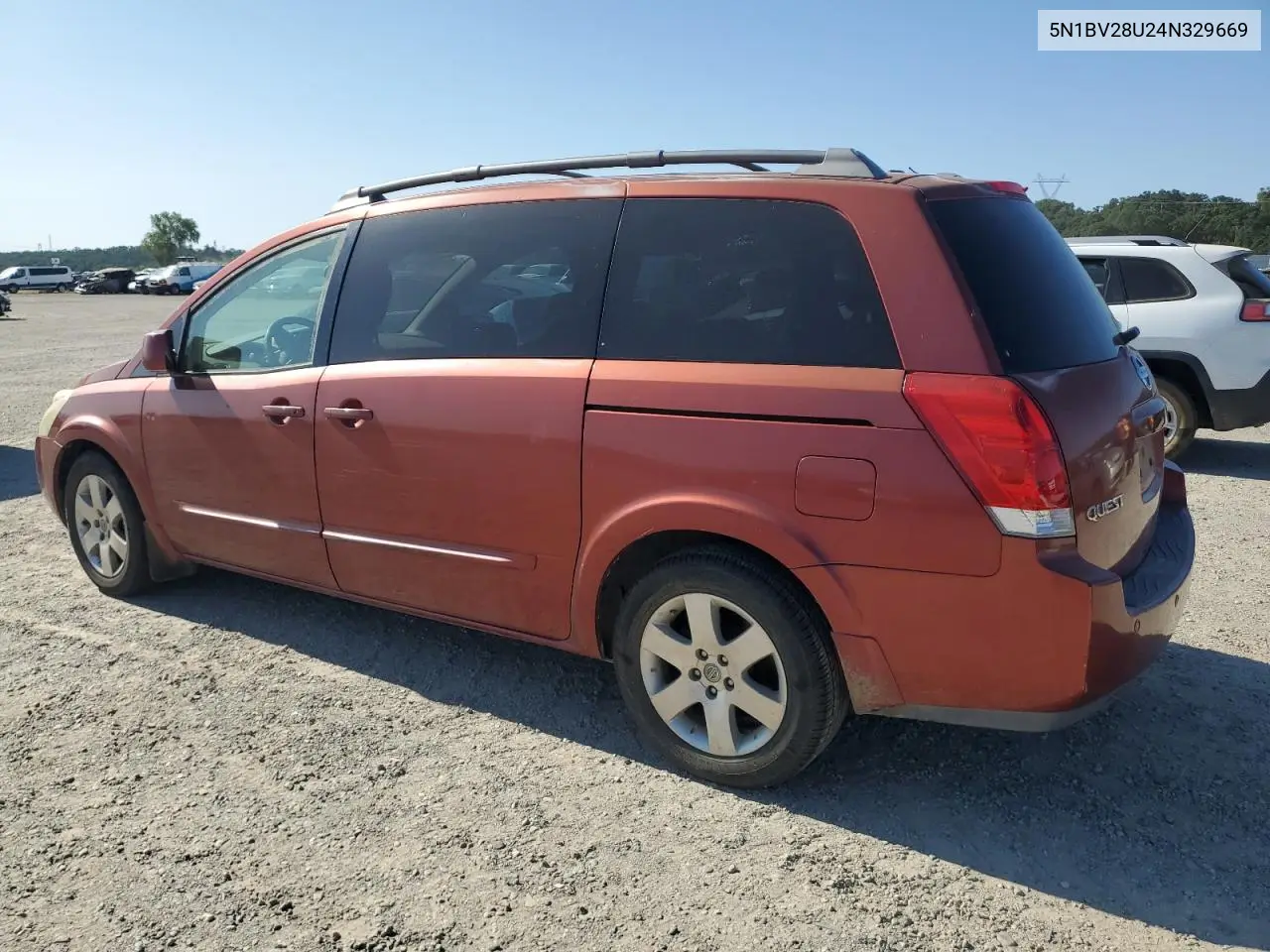 2004 Nissan Quest S VIN: 5N1BV28U24N329669 Lot: 58995305