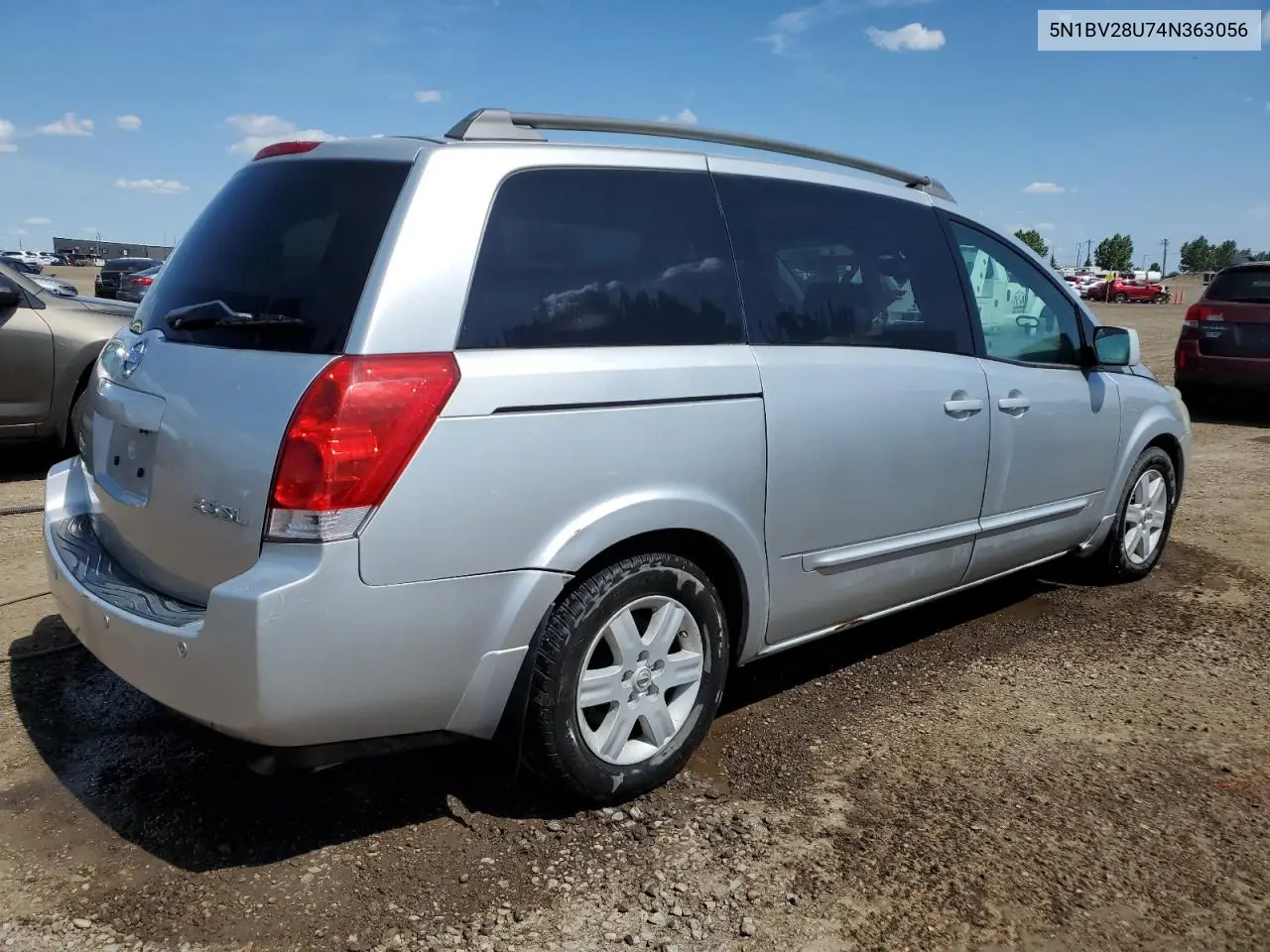 2004 Nissan Quest S VIN: 5N1BV28U74N363056 Lot: 61986855