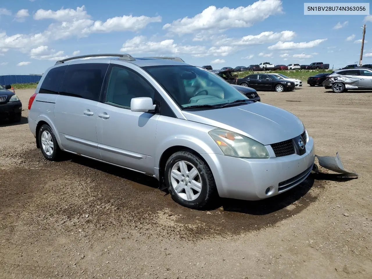 2004 Nissan Quest S VIN: 5N1BV28U74N363056 Lot: 61986855