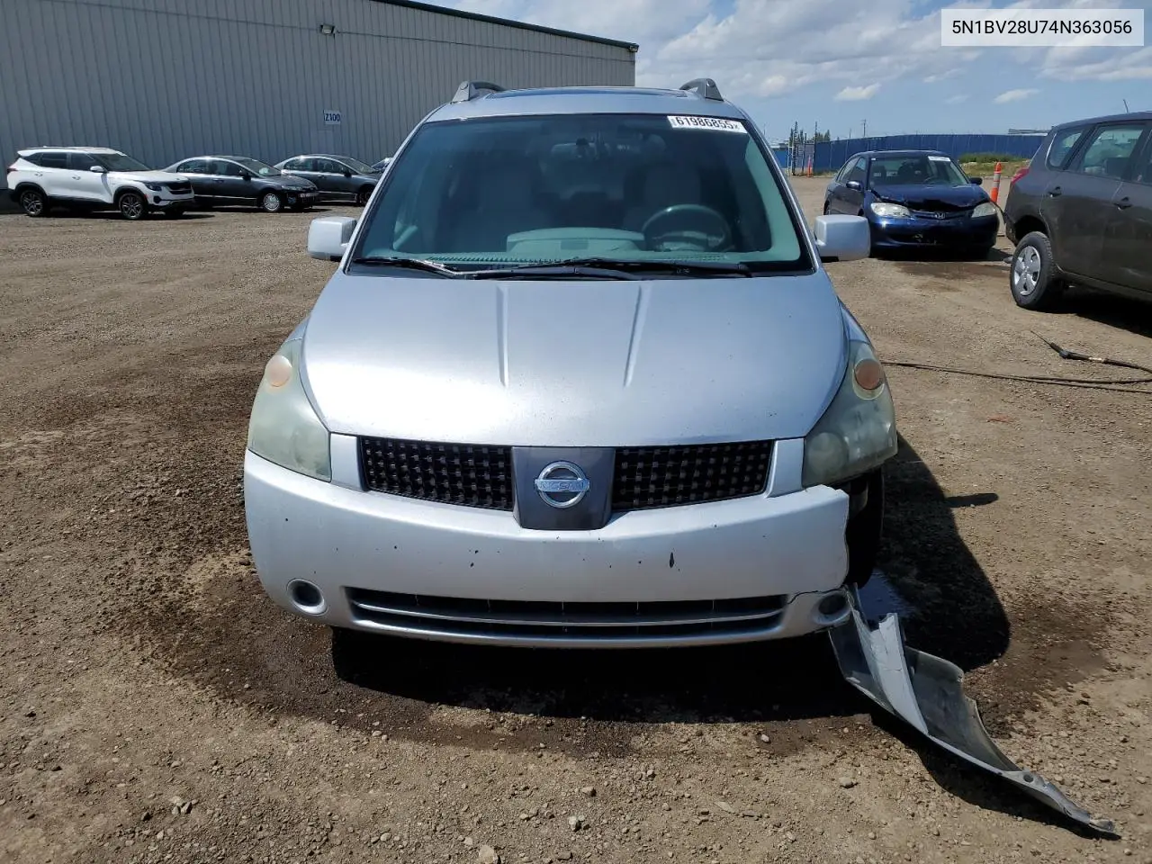 2004 Nissan Quest S VIN: 5N1BV28U74N363056 Lot: 61986855