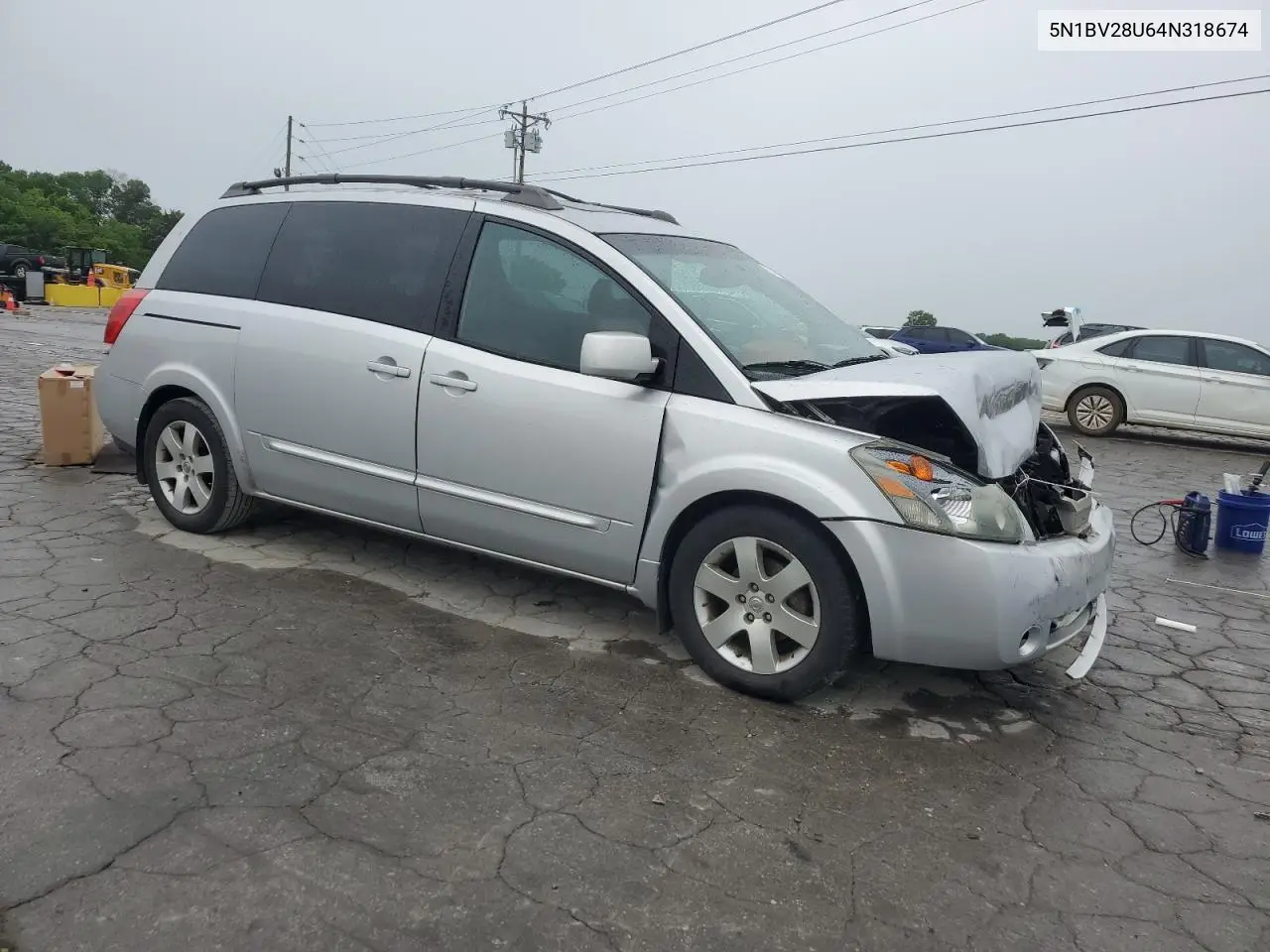 2004 Nissan Quest S VIN: 5N1BV28U64N318674 Lot: 62005575