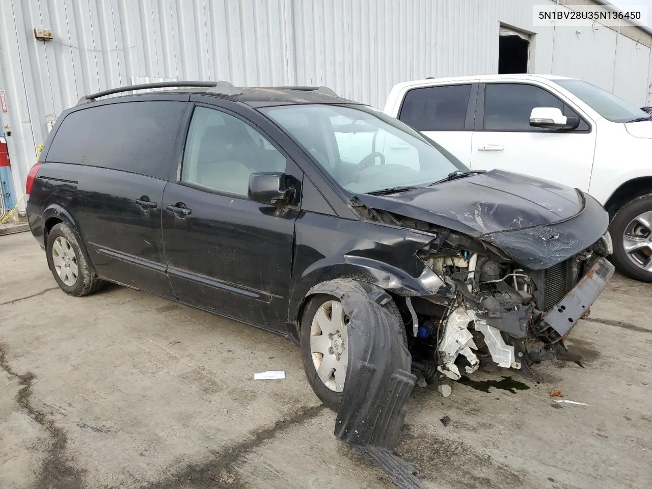 2005 Nissan Quest S VIN: 5N1BV28U35N136450 Lot: 43692985