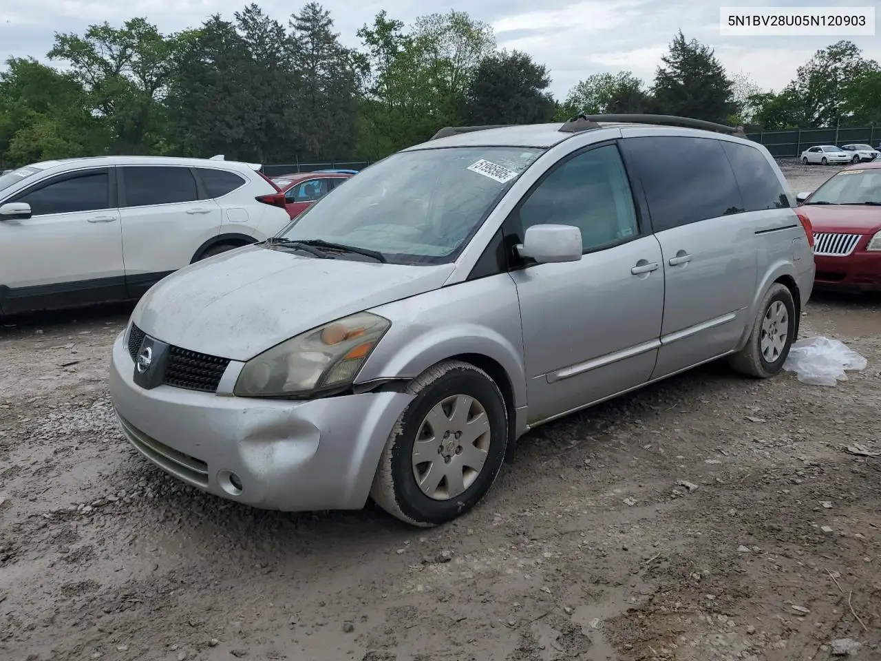 2005 Nissan Quest S VIN: 5N1BV28U05N120903 Lot: 51995905