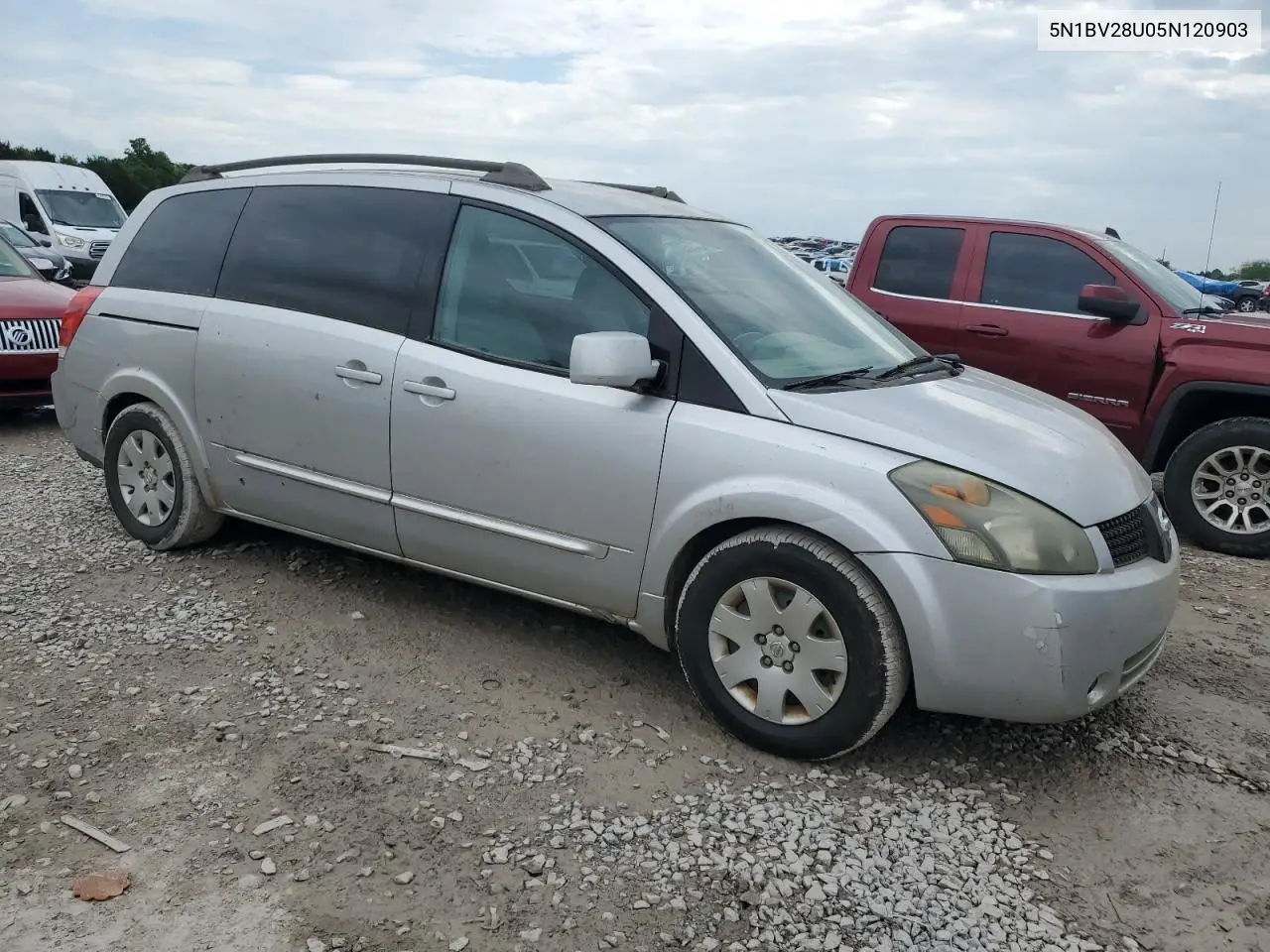 2005 Nissan Quest S VIN: 5N1BV28U05N120903 Lot: 51995905