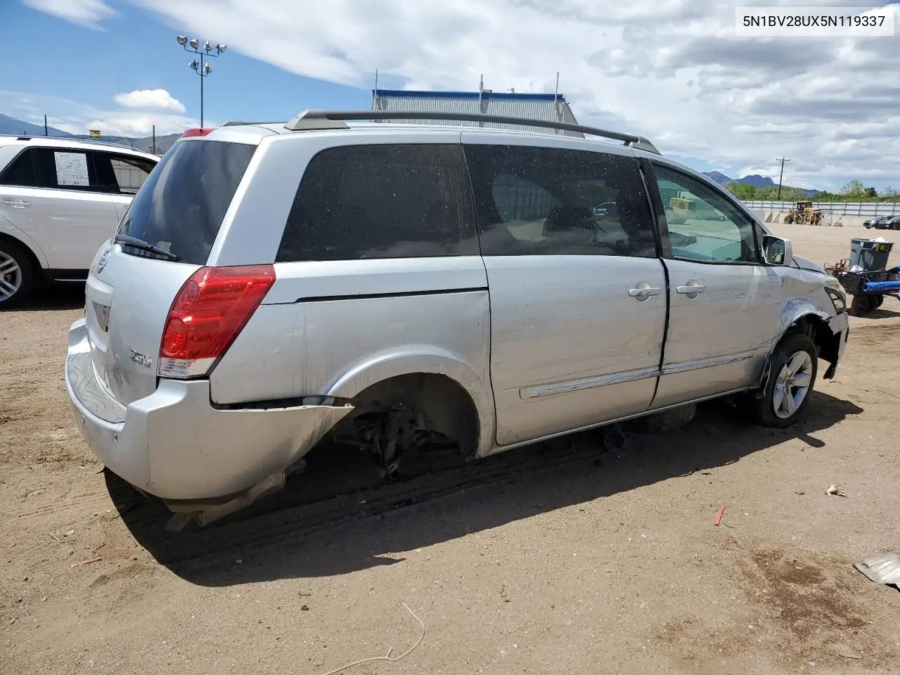 2005 Nissan Quest S VIN: 5N1BV28UX5N119337 Lot: 56902795