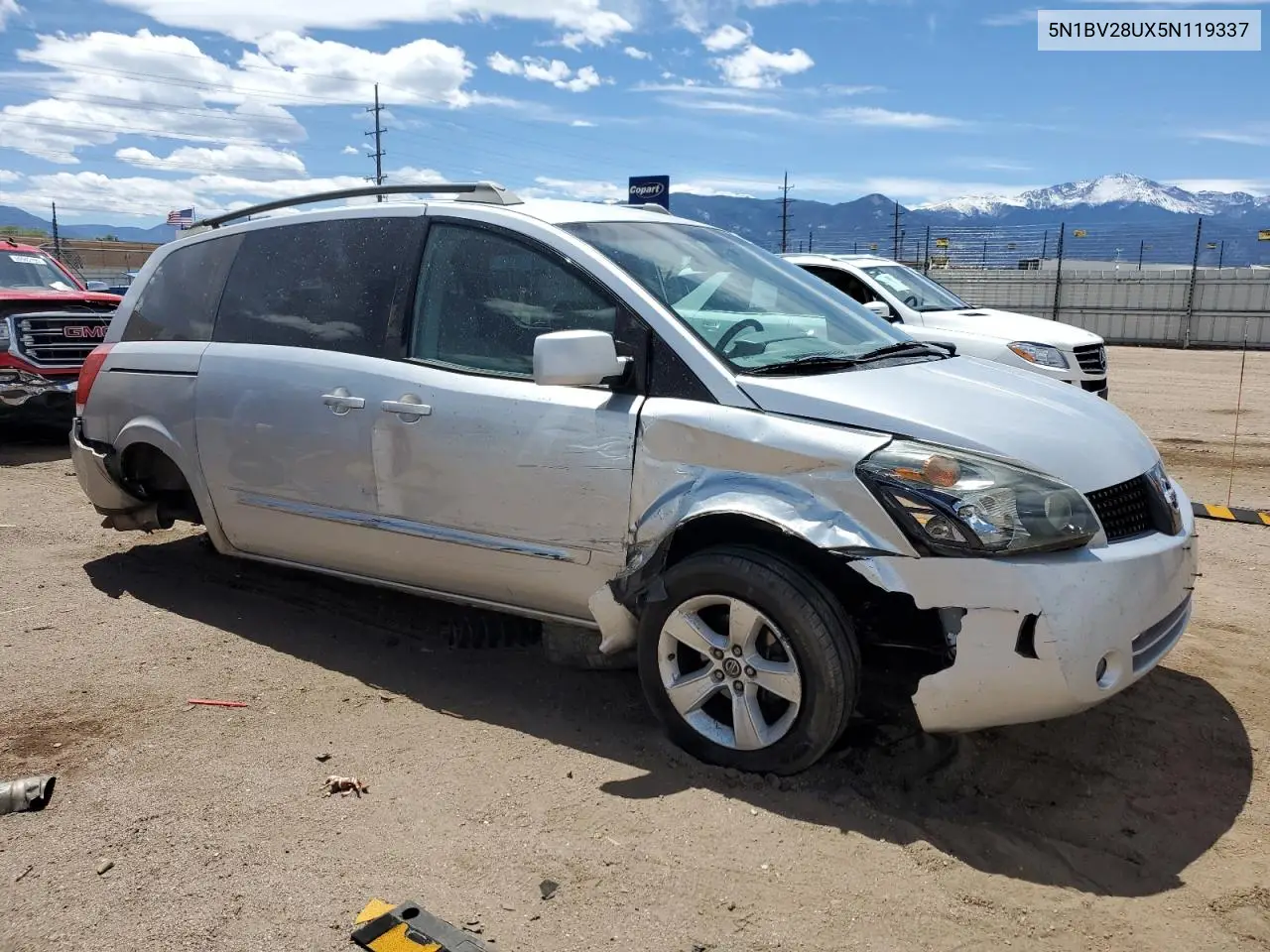 2005 Nissan Quest S VIN: 5N1BV28UX5N119337 Lot: 56902795