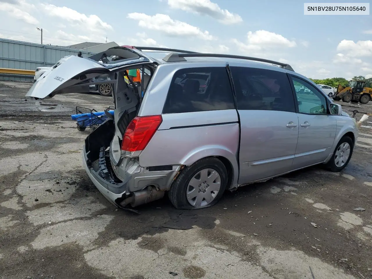 2005 Nissan Quest S VIN: 5N1BV28U75N105640 Lot: 60193935