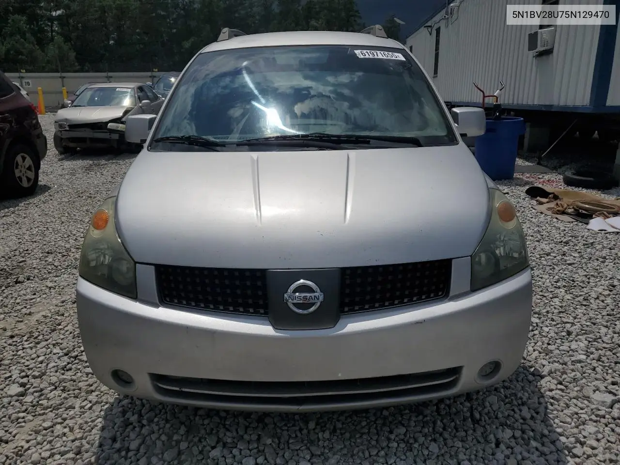 2005 Nissan Quest S VIN: 5N1BV28U75N129470 Lot: 61971655