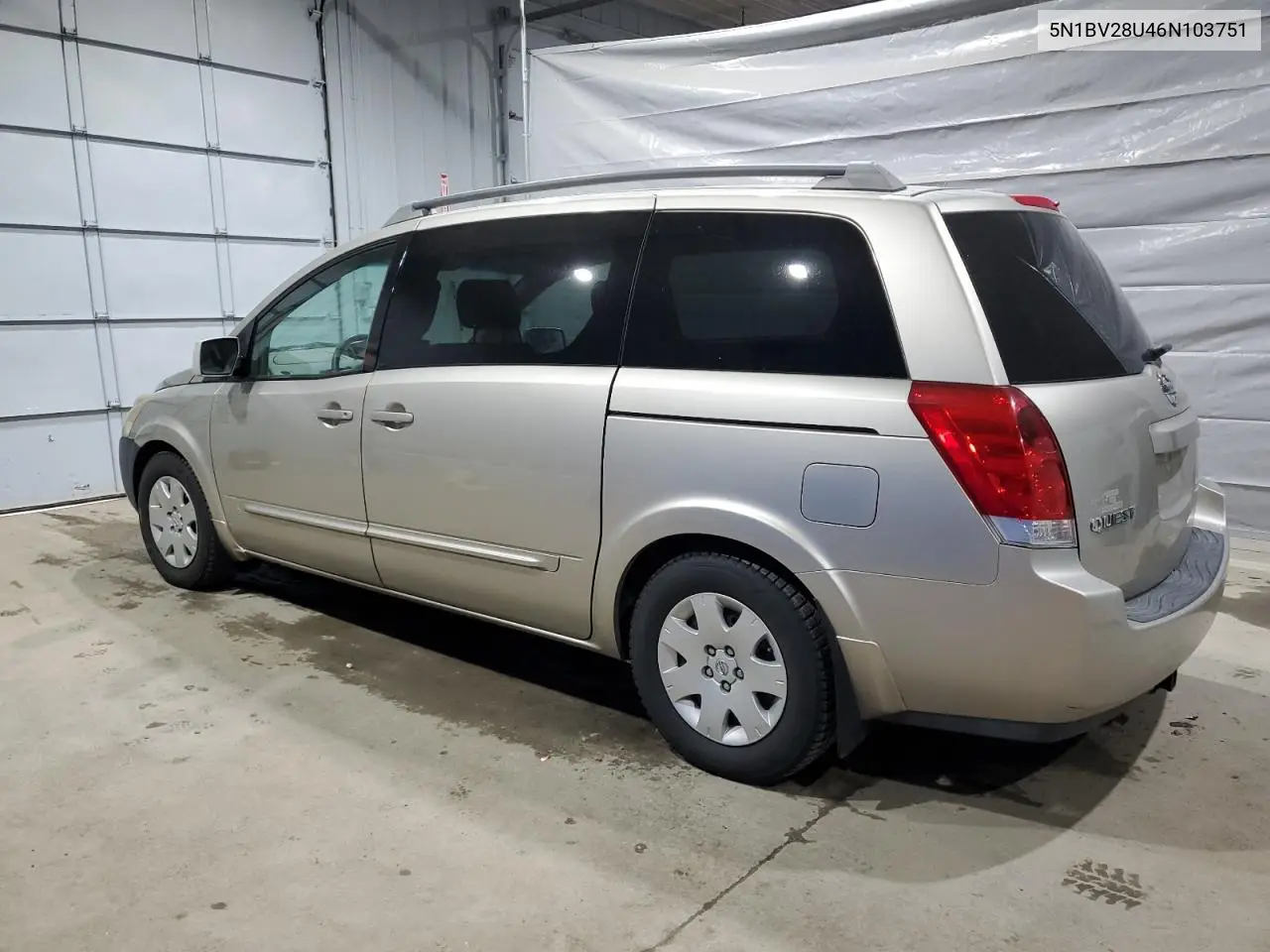 2006 Nissan Quest S VIN: 5N1BV28U46N103751 Lot: 55108315
