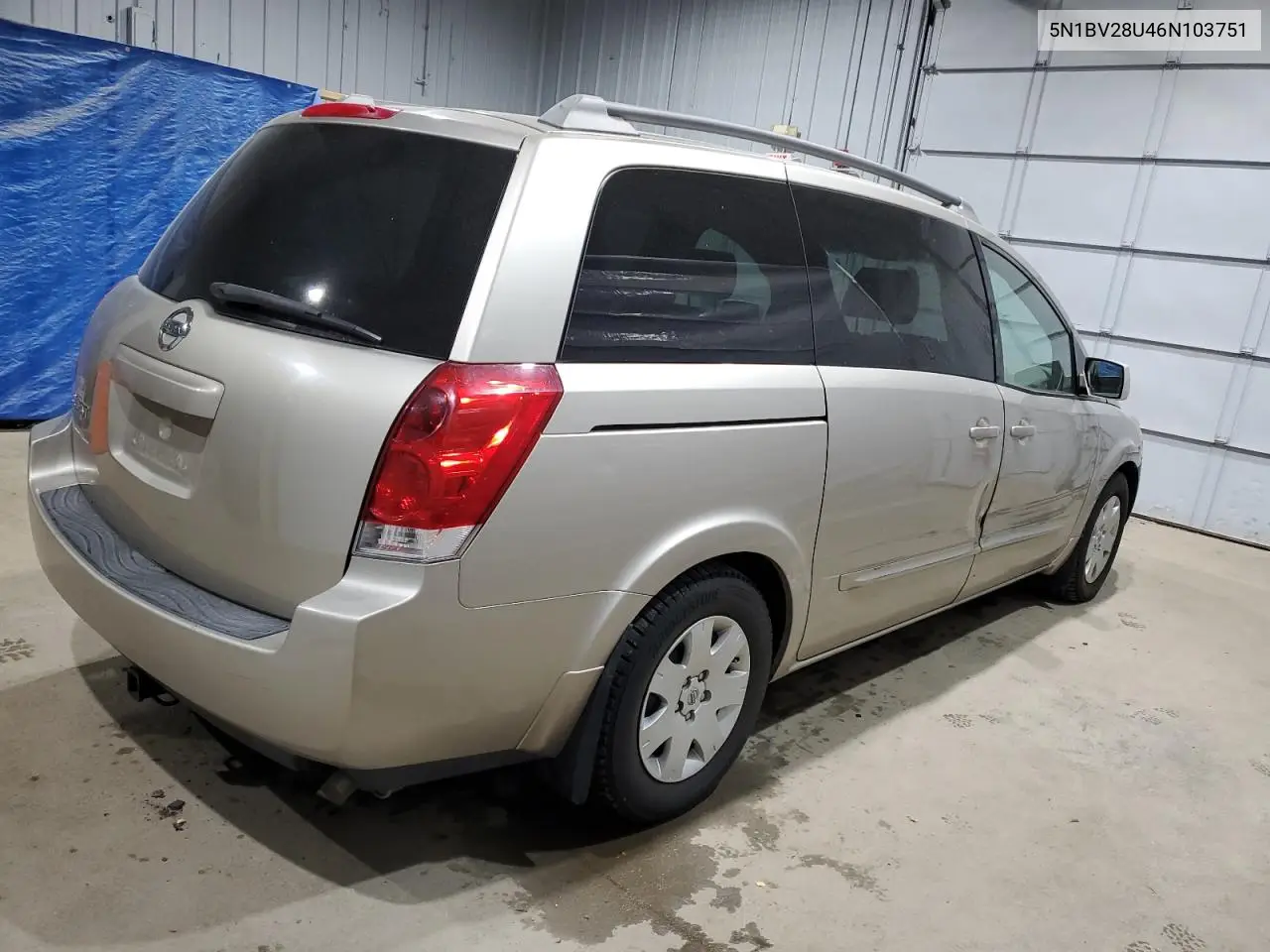 2006 Nissan Quest S VIN: 5N1BV28U46N103751 Lot: 55108315