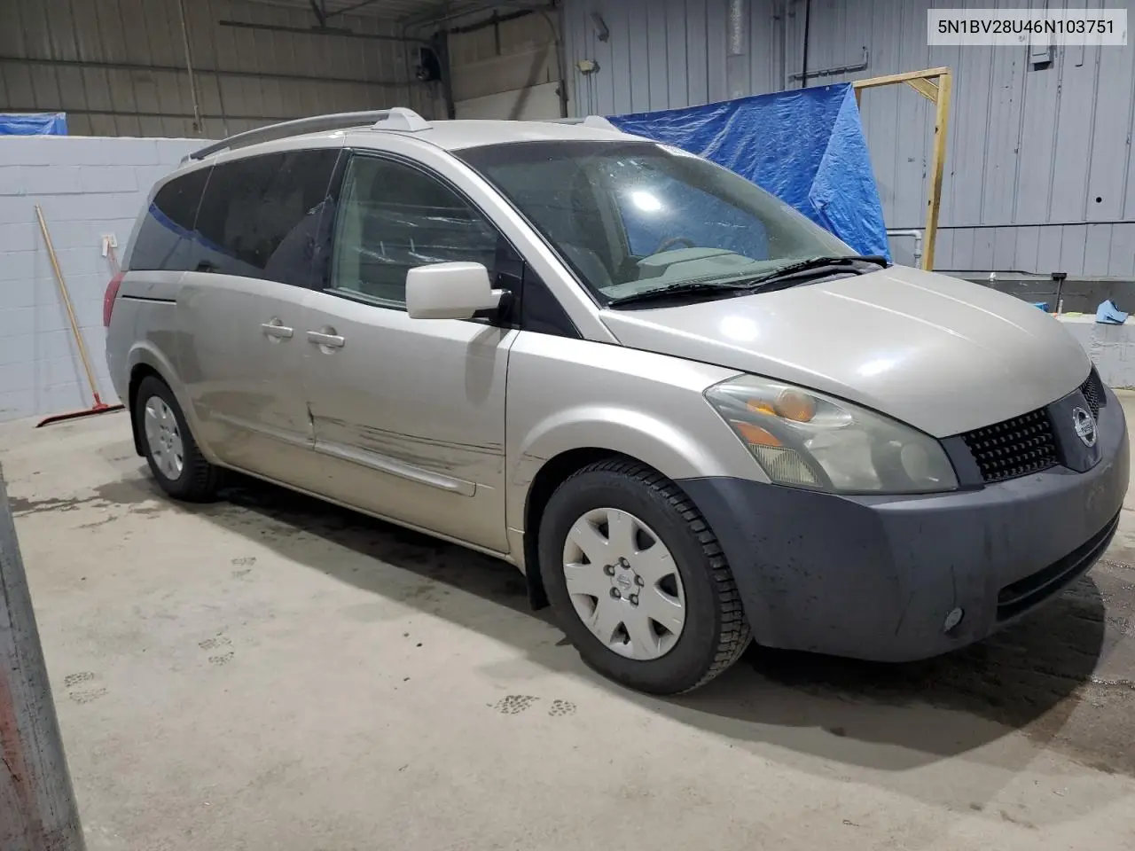 2006 Nissan Quest S VIN: 5N1BV28U46N103751 Lot: 55108315